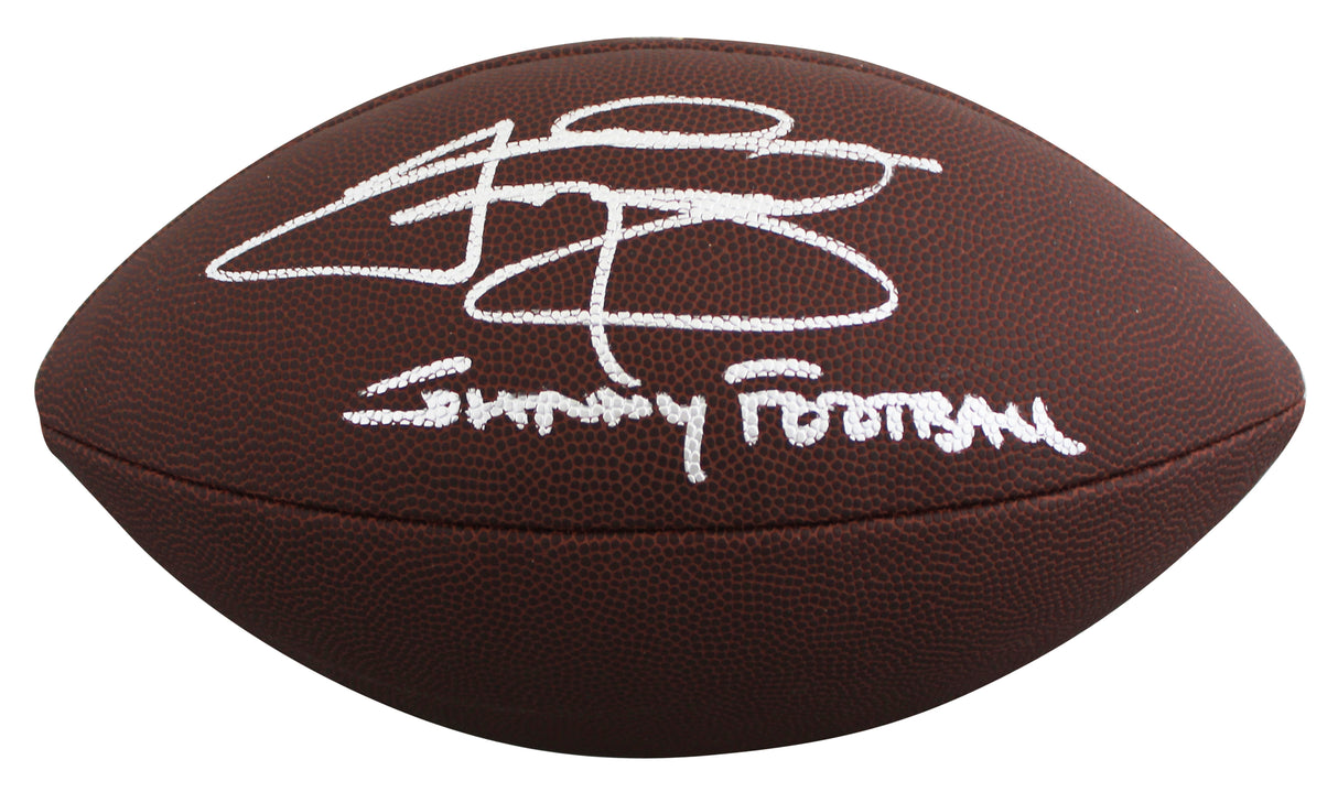 Texas A&M Johnny Manziel "Johnny Football" Signed Super Grip Football BAS Wit