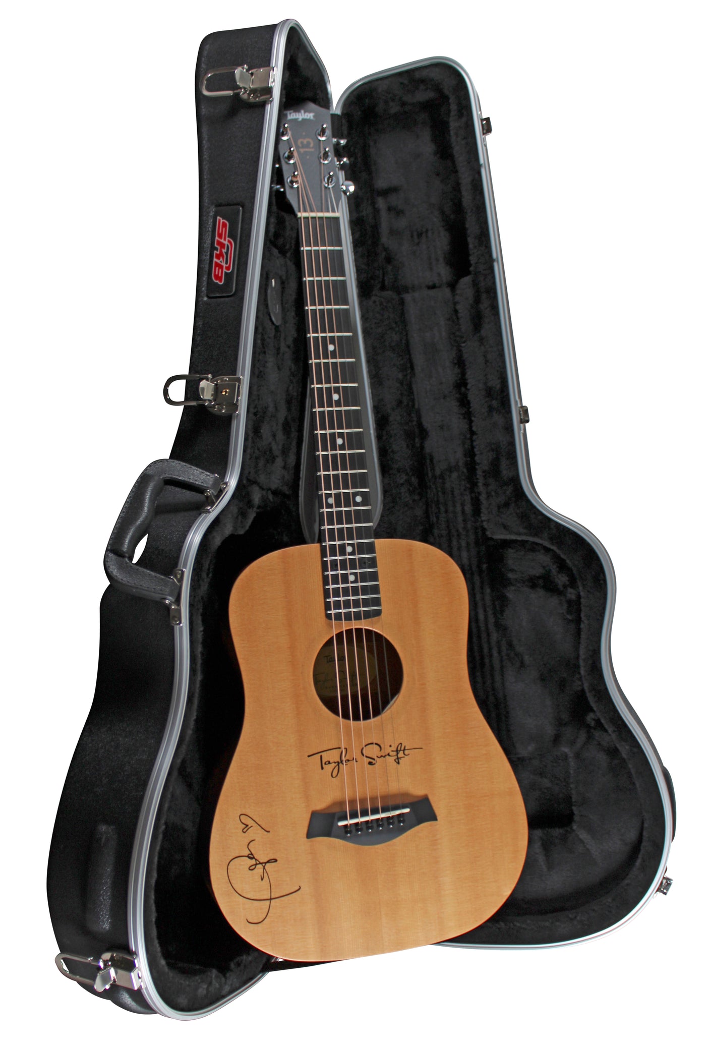 Taylor Swift Signed Baby Taylor Acoustic Guitar w/ Custom 1989 Case BAS LOA