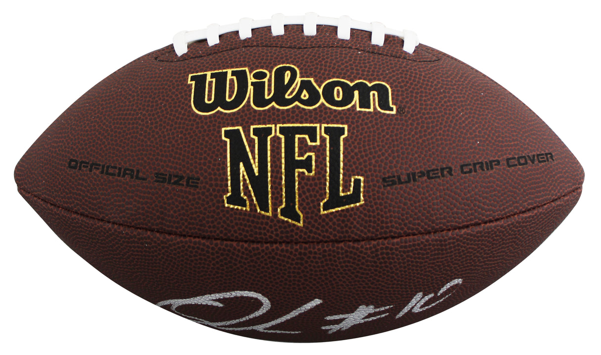 Browns Quinshon Judkins Authentic Signed Wilson Super Grip Football BAS Witness