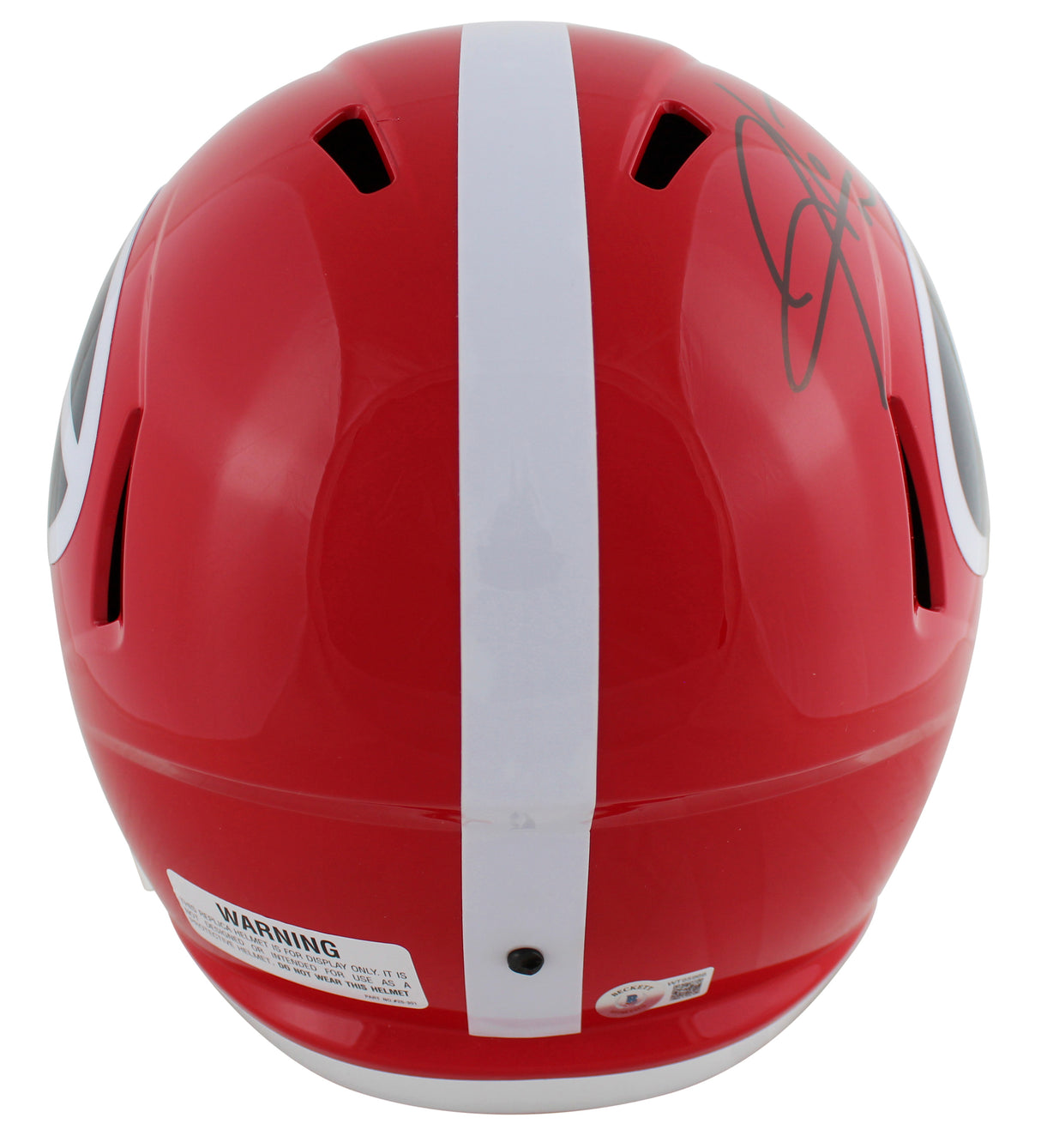 Georgia Hines Ward Signed Full Size Speed Rep Helmet W/ Case BAS Witnessed