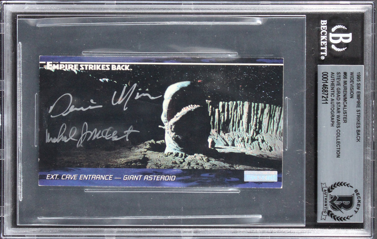 (2) Muren & McAlister Signed 1995 Star Wars ESB Widevision #86 Card BAS Slabbed