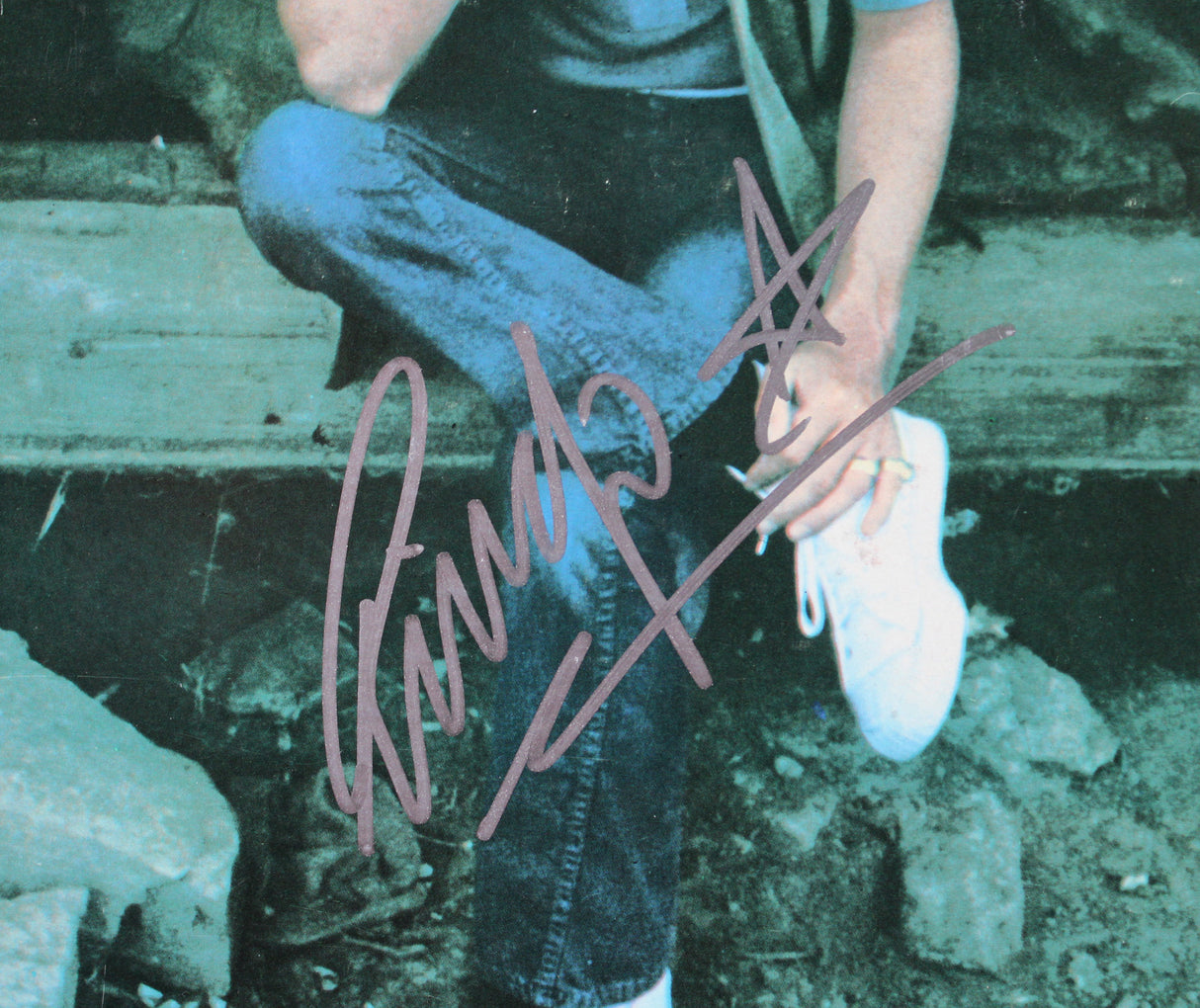 Ringo Starr Signed Beaucoups of Blues Album Cover W/ Vinyl BAS #AE31478