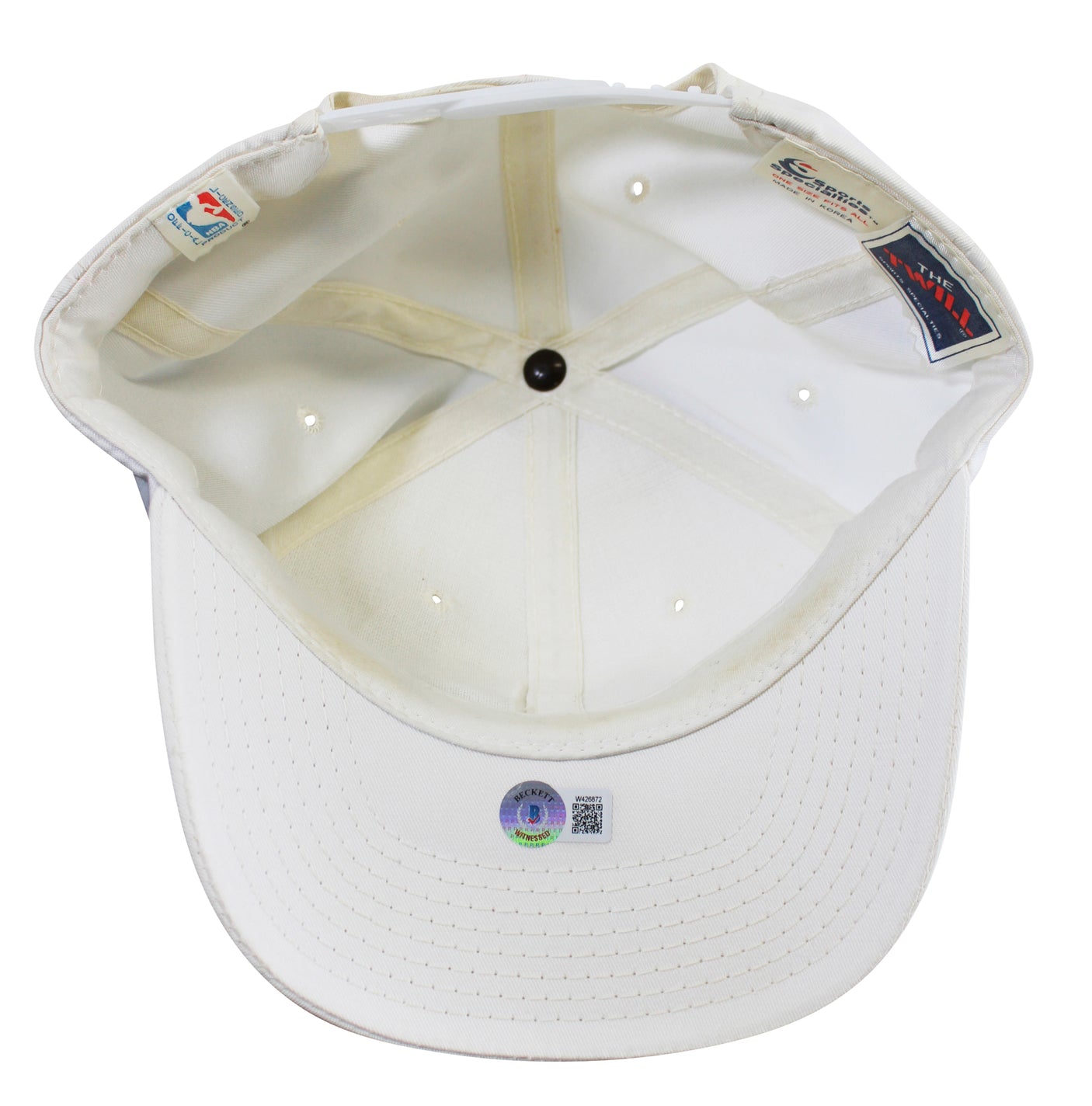 Lakers Magic Johnson Signed 1987-1988 NBA Champions Hat BAS Witnessed #W426872