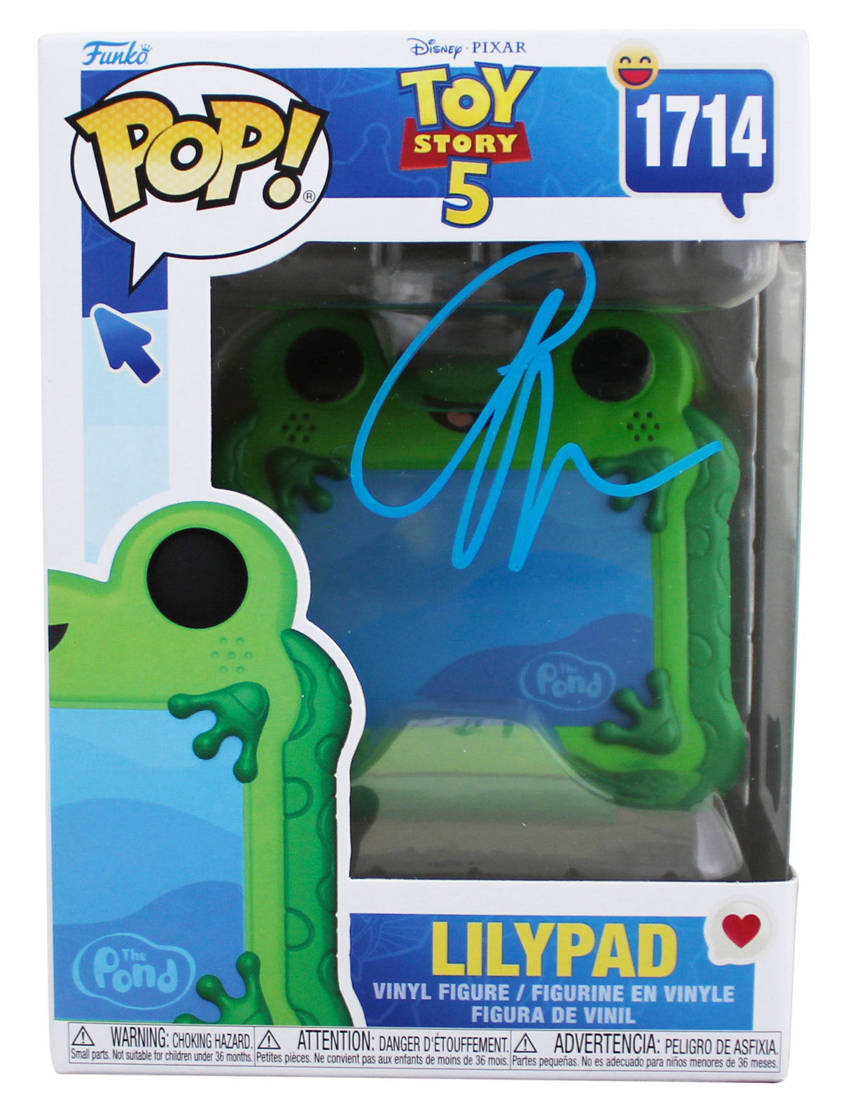 Greta Lee Toy Story 5 Signed Lilypad #1714 Funko Pop Vinyl Figure BAS #BU82481