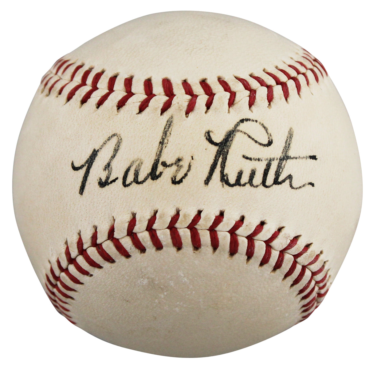 Yankees Babe Ruth Authentic Signed Baseball Graded 7.5! PSA/DNA #AP07003