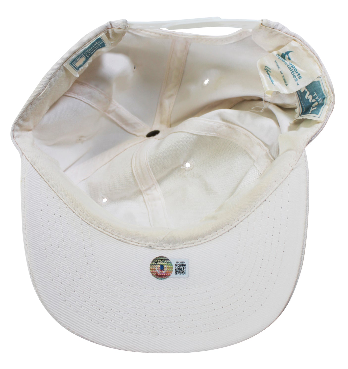 Lakers Magic Johnson Signed 1987-1988 NBA Champions Hat BAS Witnessed #W426874