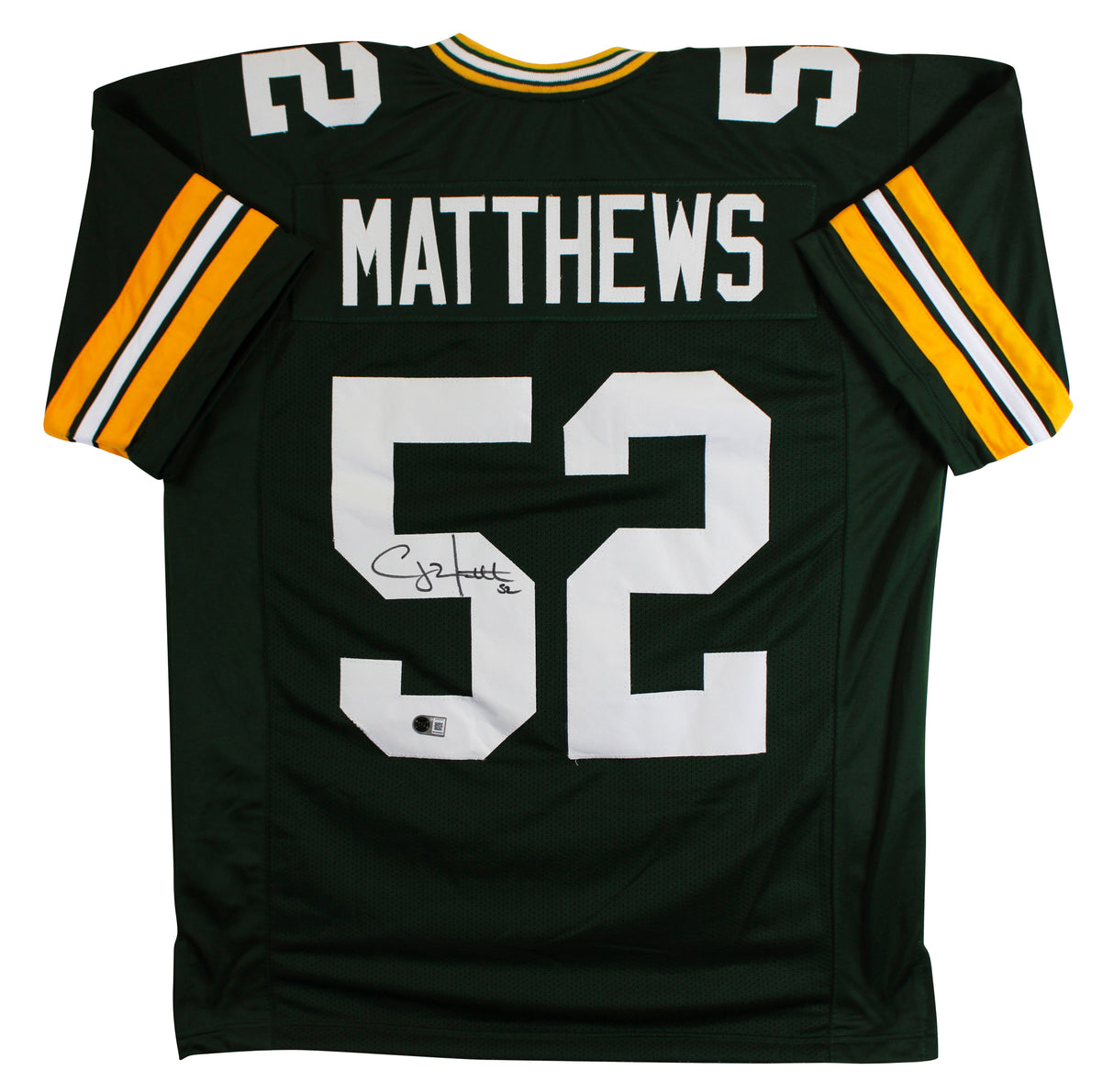 Clay Matthews III Authentic Signed Green Pro Style Jersey BAS Witnessed