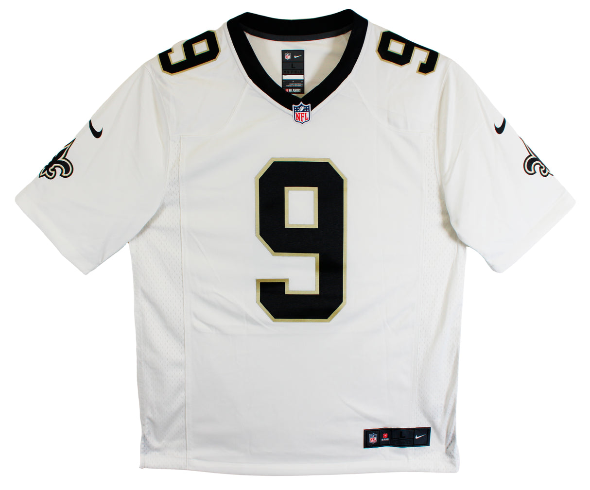 Saints Drew Brees Authentic Signed White Nike Limited Jersey BAS Witnessed
