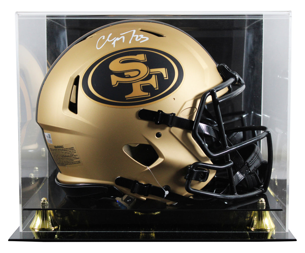 49ers Christian McCaffrey Signed Rave F/S Speed Proline Helmet W/ Case Fanatics