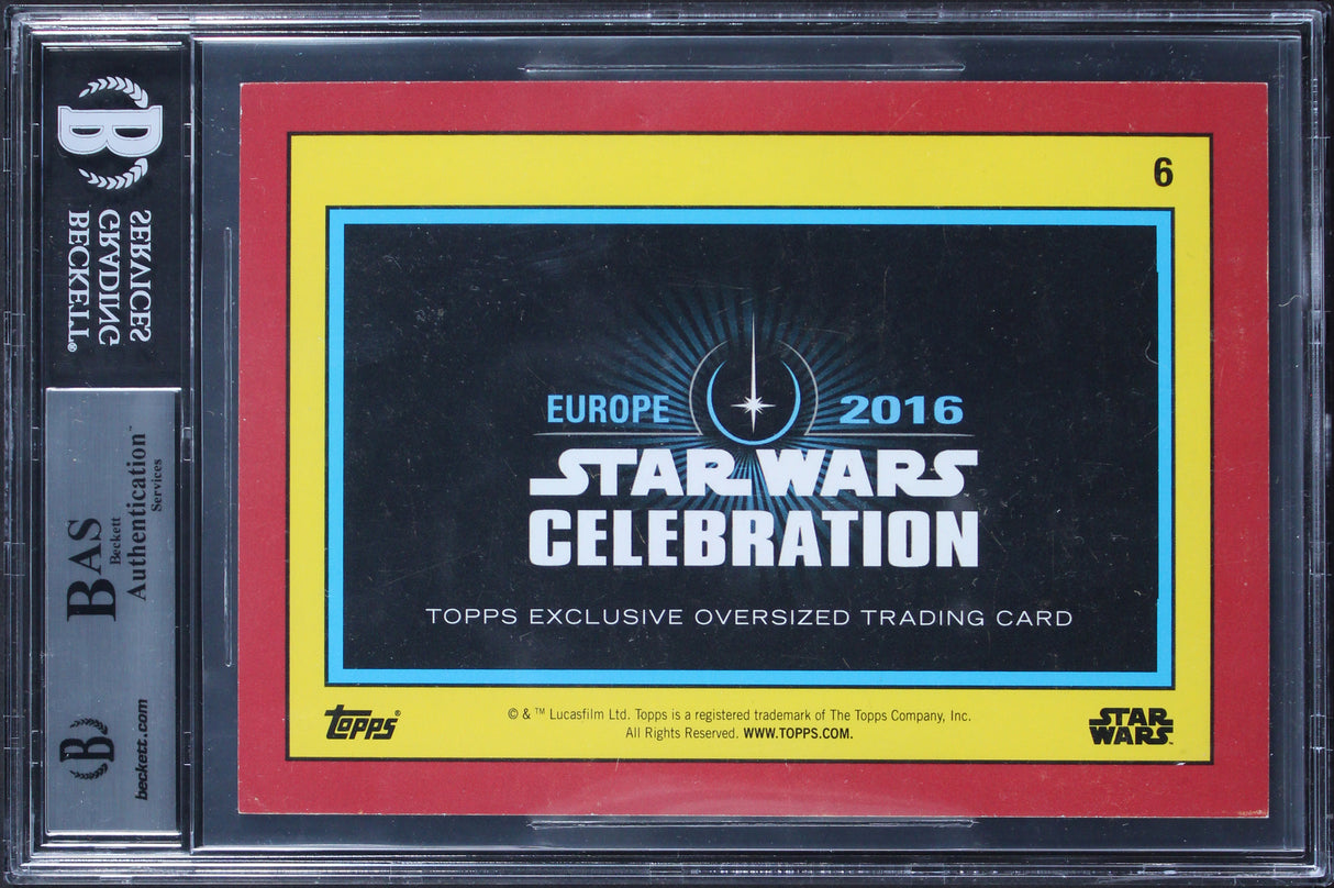 (4) Horrigan +3 Signed 2016 Star Wars Celebration Euro OVS #6 Card BAS Slabbed