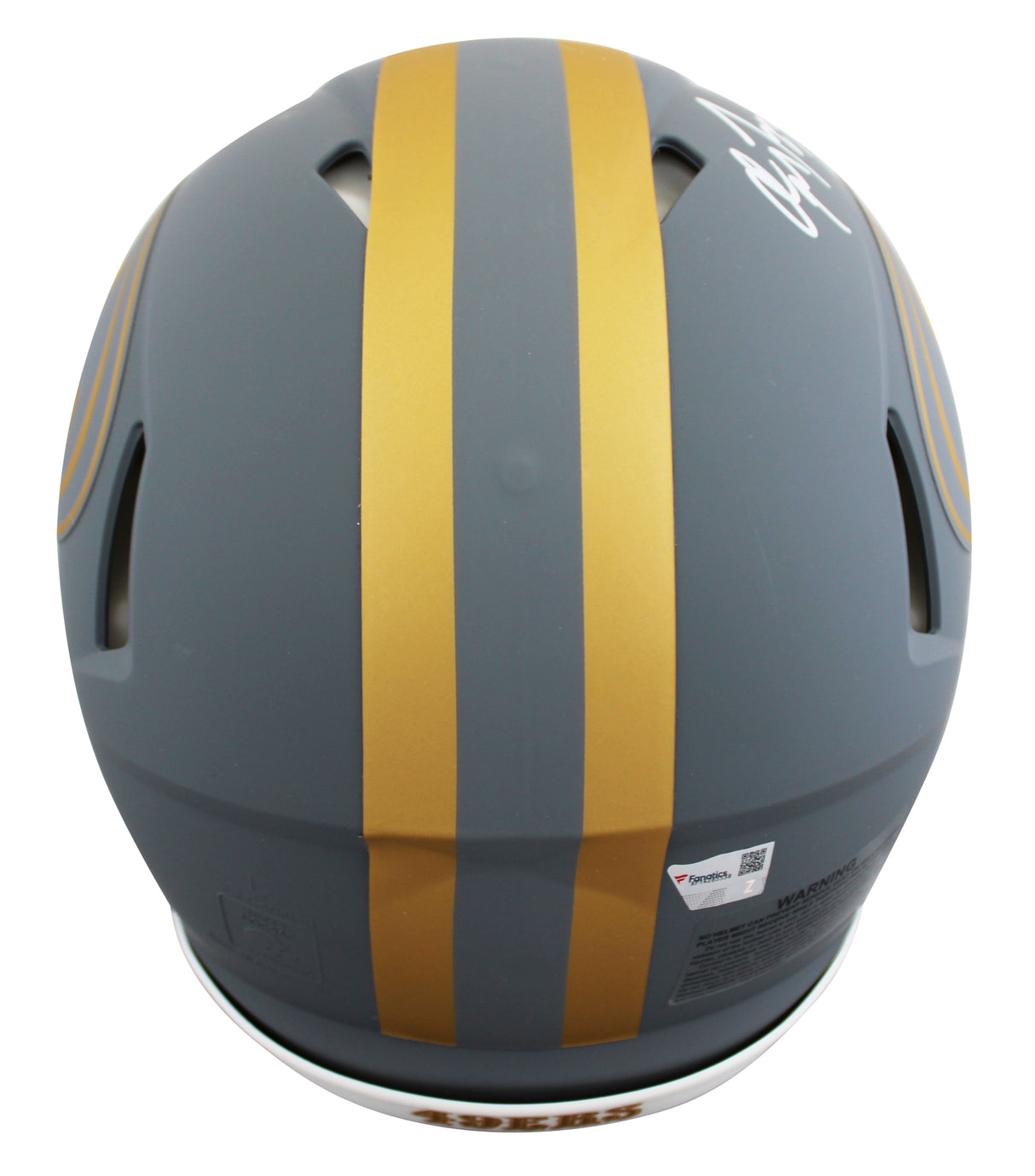 49ers Christian McCaffrey Signed Slate F/S Speed Proline Helmet W/ Case Fanatics