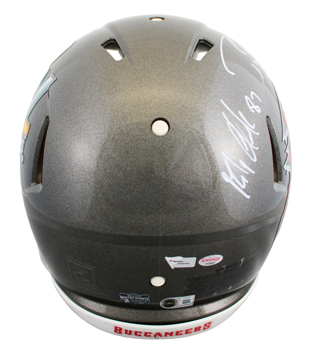 Bucs Tom Brady & Rob Gronkowski Signed F/S Speed Proline Helmet BAS & Fanatics