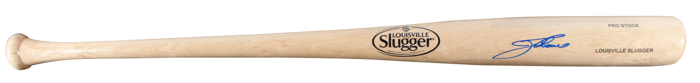 Indians Jim Thome Signed Blonde Louisville Slugger Baseball Bat BAS Witnessed