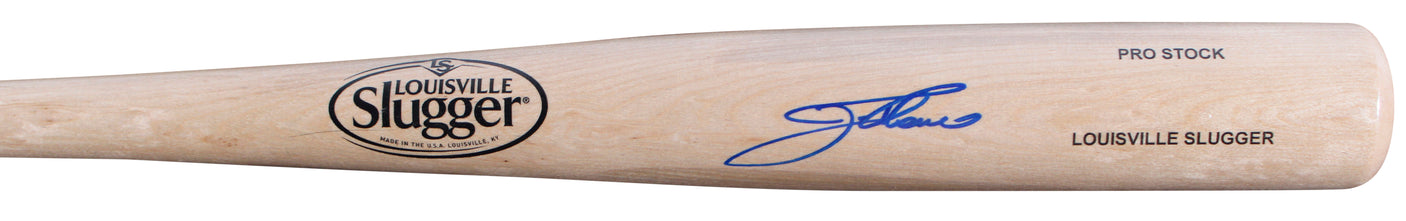 Indians Jim Thome Signed Blonde Louisville Slugger Baseball Bat BAS Witnessed