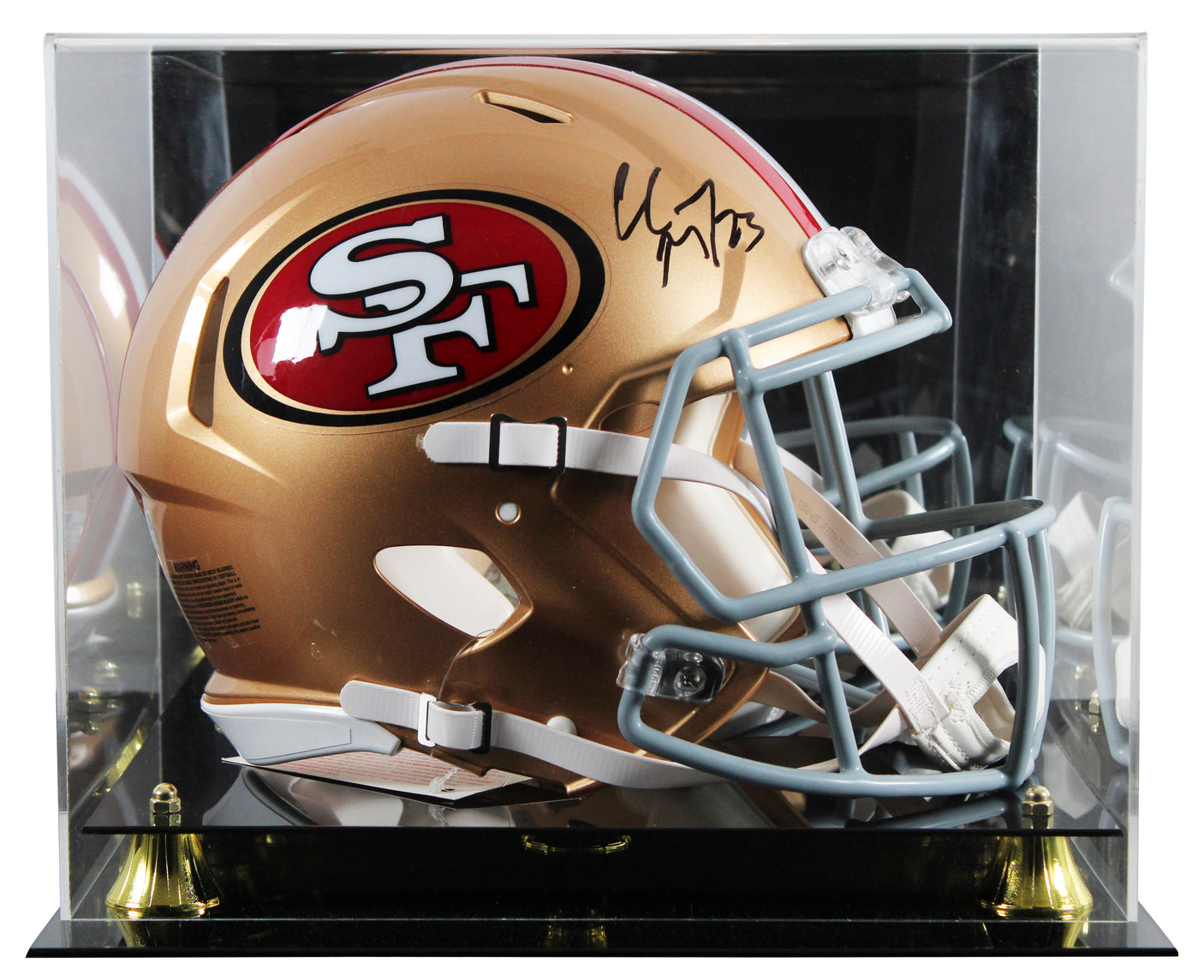 49ers Christian McCaffrey Signed Full Size Speed Proline Helmet W/ Case Fanatics