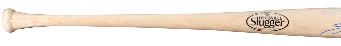 Indians Jim Thome Signed Blonde Louisville Slugger Baseball Bat BAS Witnessed