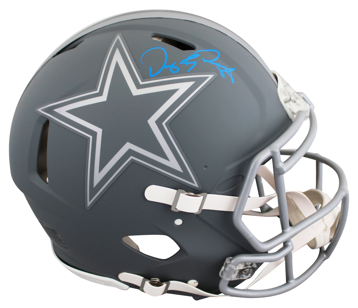 Cowboys Dez Bryant Signed Slate Full Size Speed Proline Helmet W/ Case BAS Wit