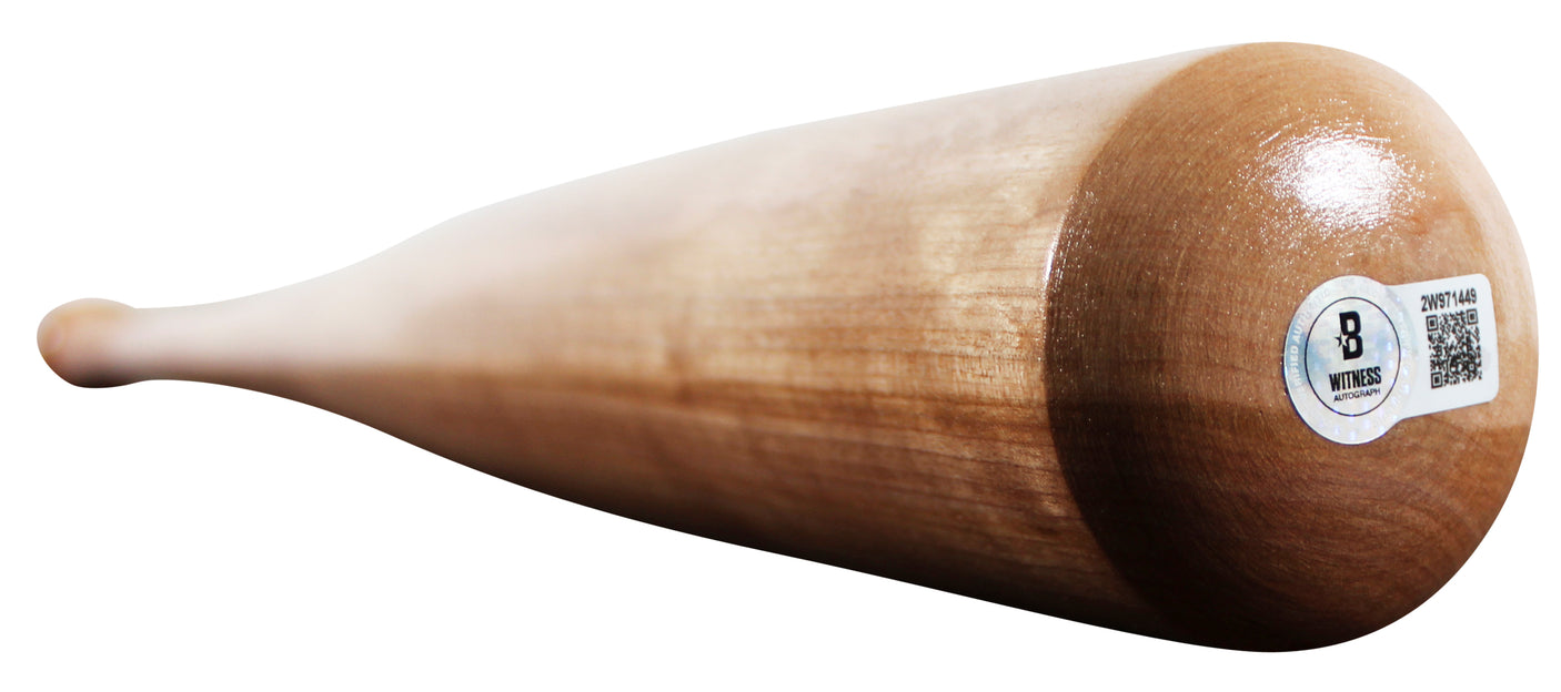 Indians Jim Thome Signed Blonde Louisville Slugger Baseball Bat BAS Witnessed