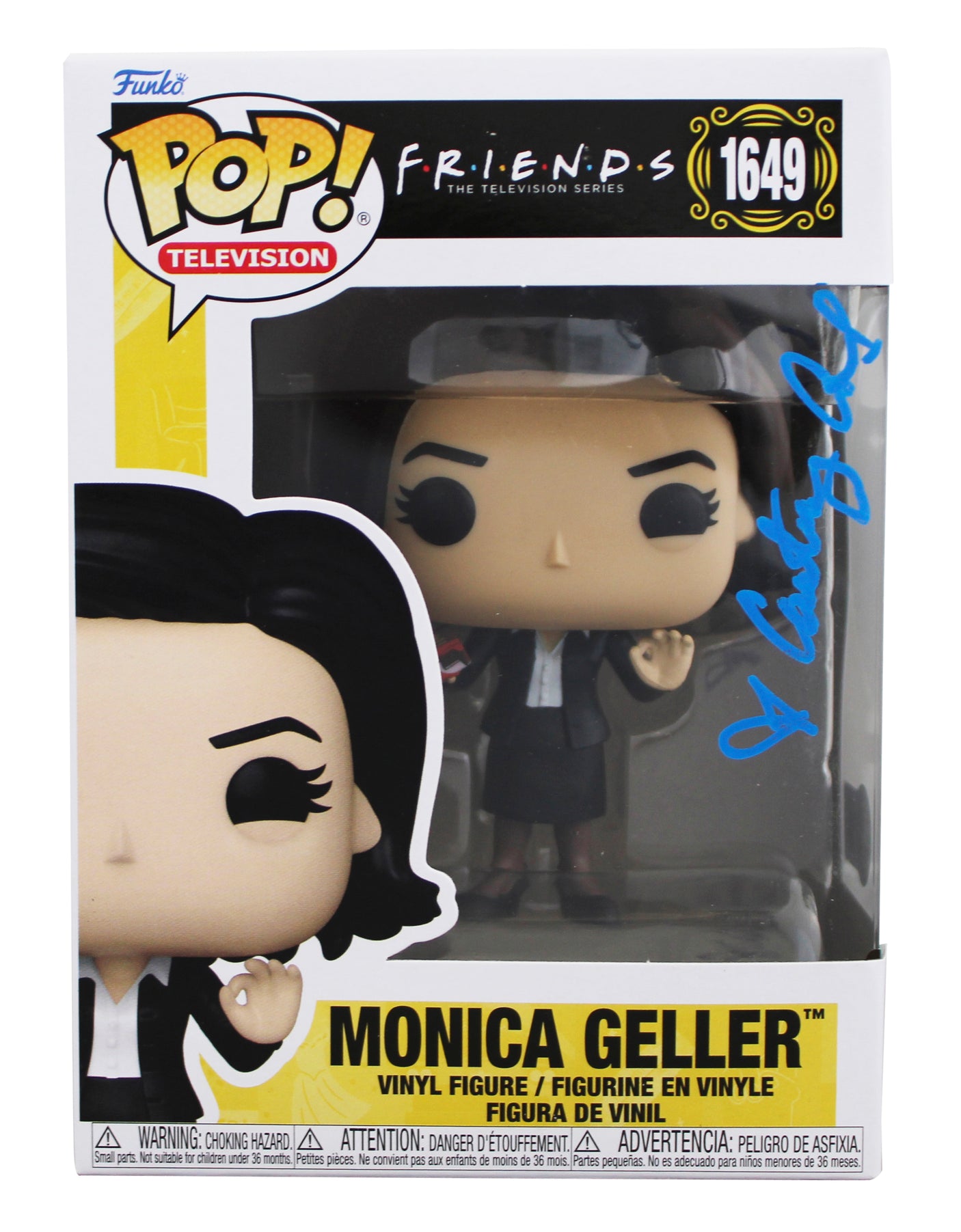 Courtney Cox Friends Signed Monica Geller #1649 Funko Pop Figure BAS #BR24603