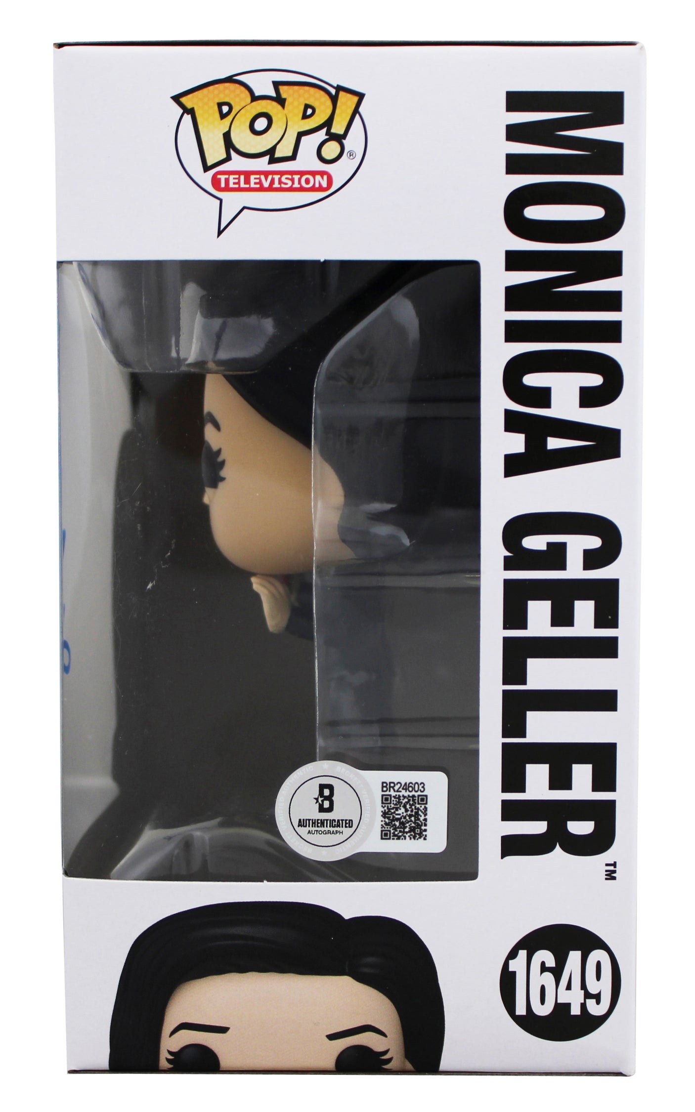 Courtney Cox Friends Signed Monica Geller #1649 Funko Pop Figure BAS #BR24603