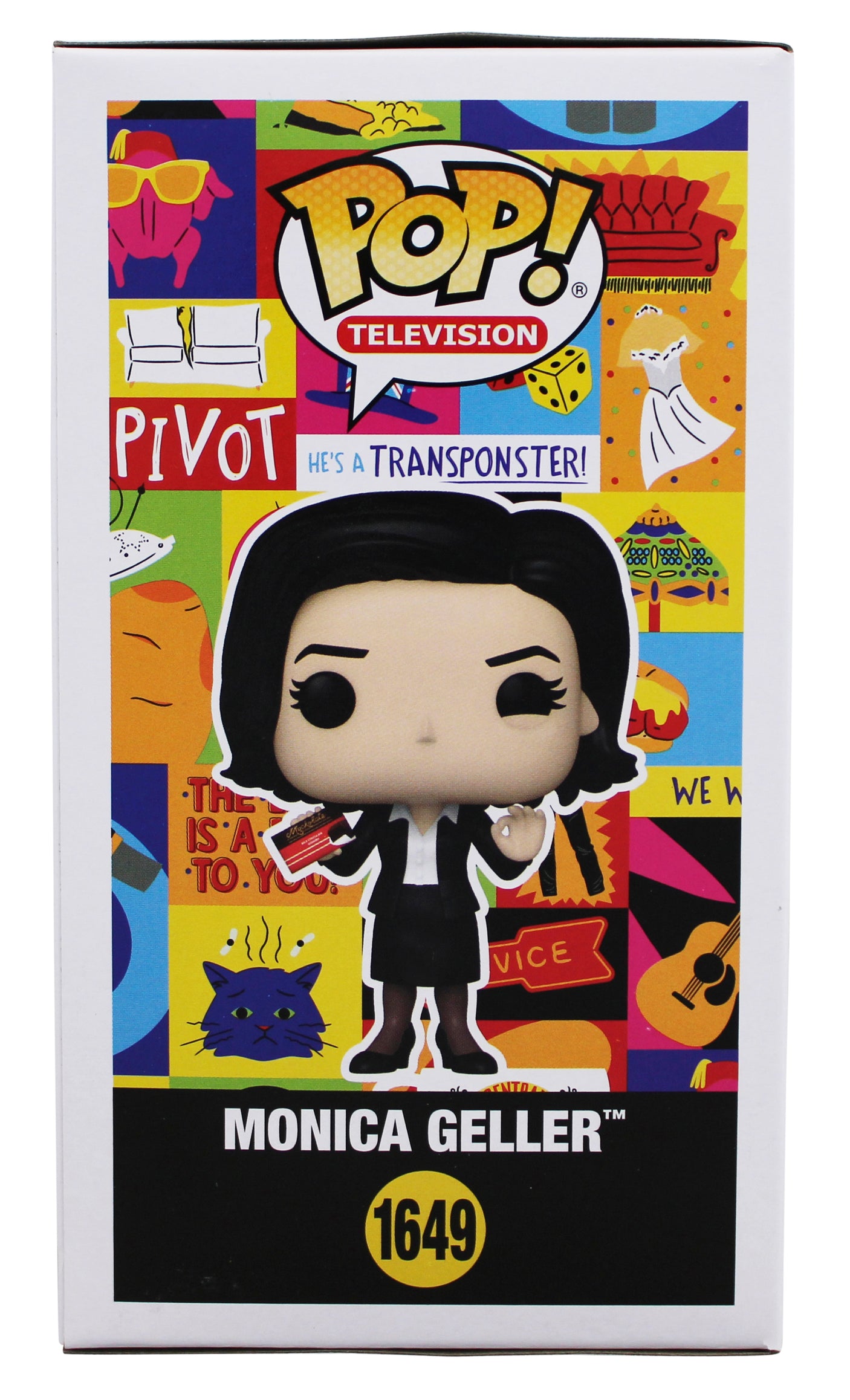 Courtney Cox Friends Signed Monica Geller #1649 Funko Pop Figure BAS #BR24603
