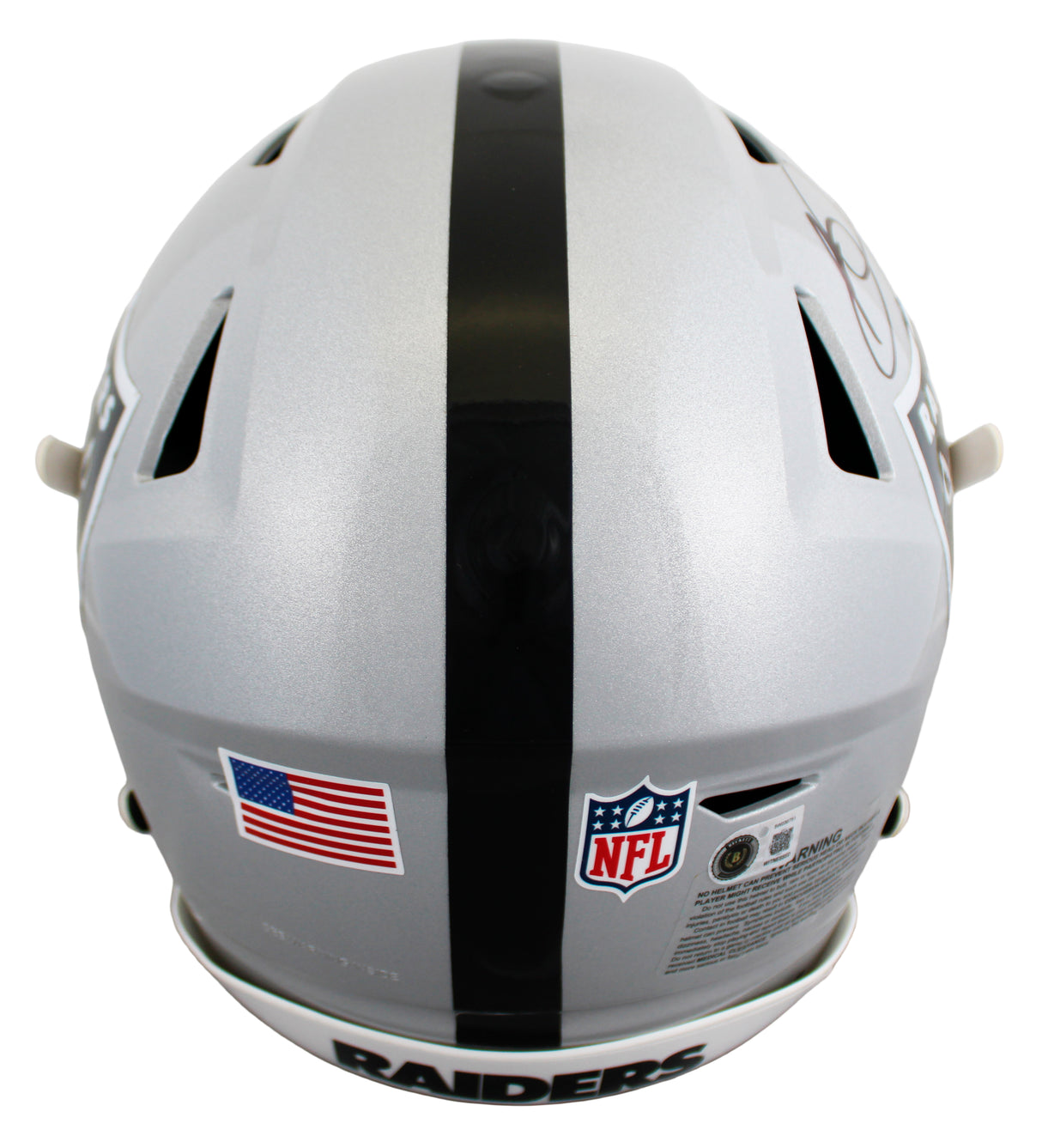 Raiders Bo Jackson Signed Riddell Speed Flex Full Size Helmet BAS Witnessed