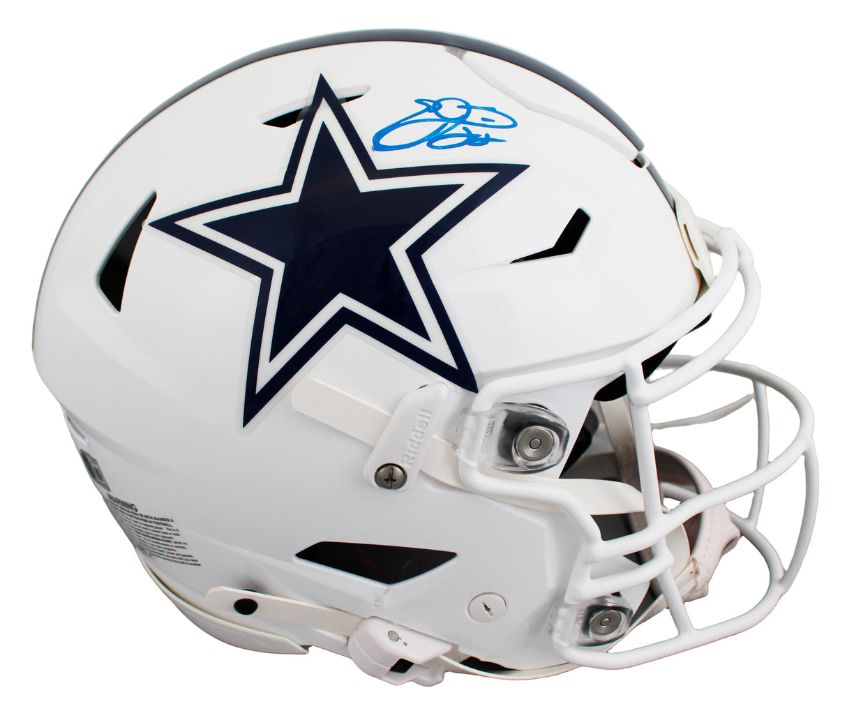 Cowboys Emmitt Smith Signed 2022 On-Field Alt Speed Flex Full Size Helmet BAS W