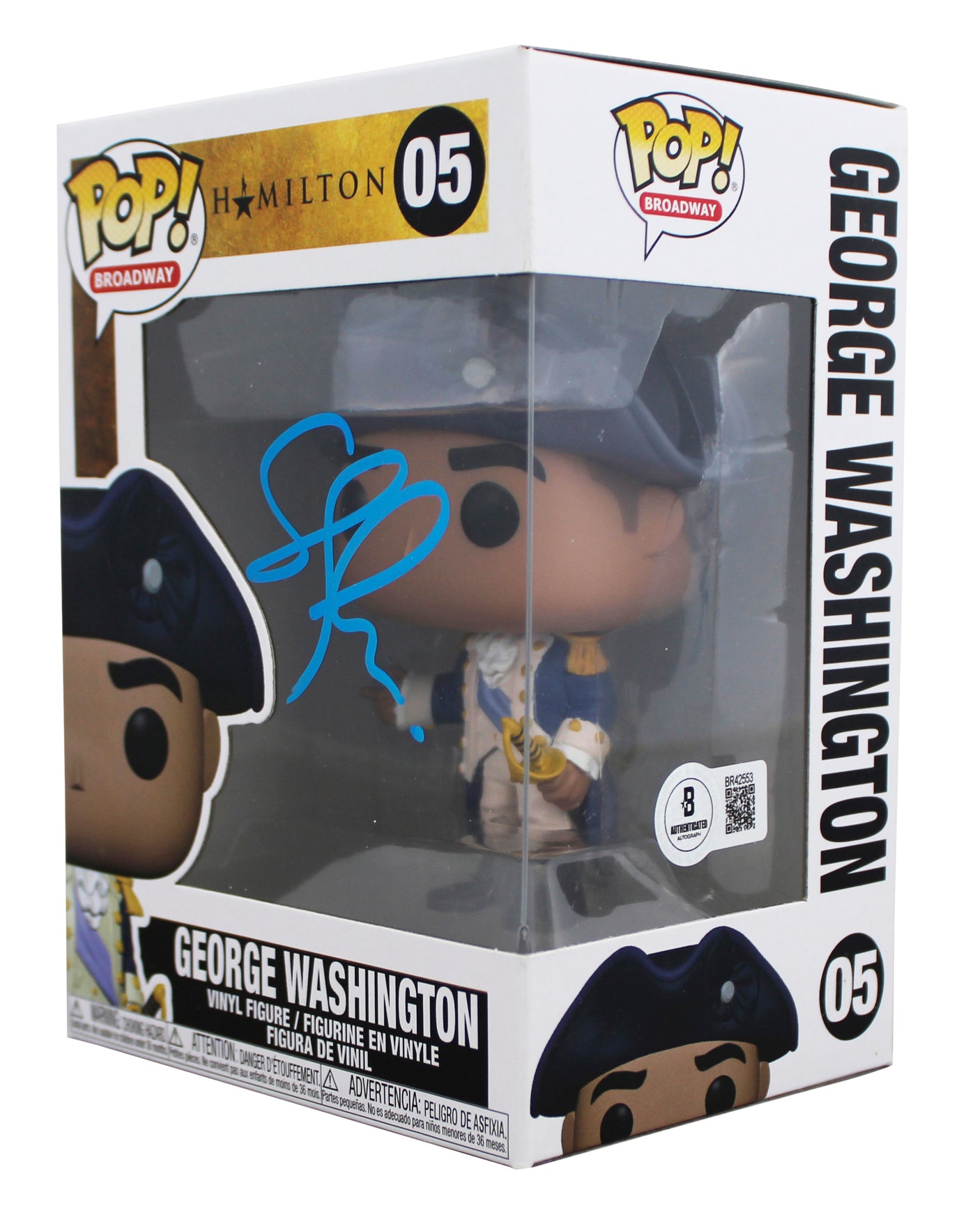 Christopher Jackson Hamilton Signed #05 Funko Pop Vinyl Figure BAS #BR42553