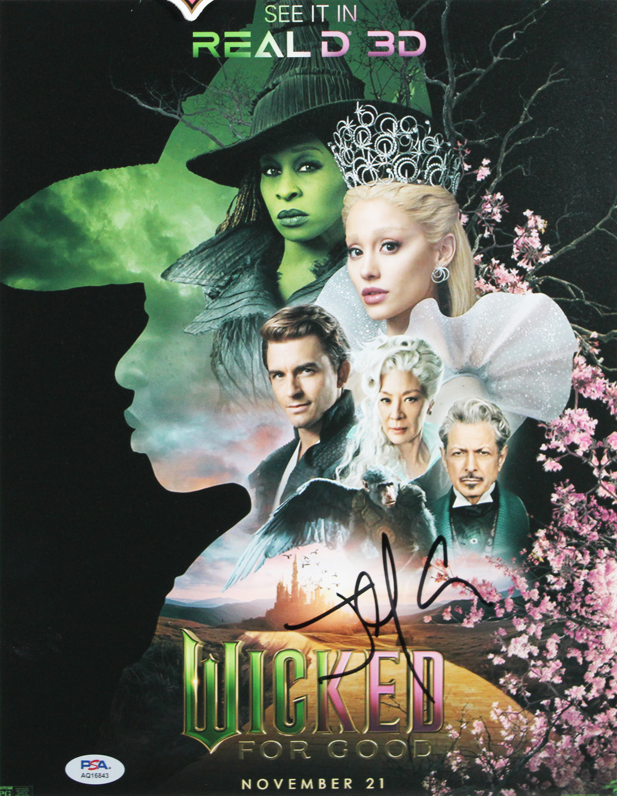 Jon M. Chu Wicked Authentic Signed 11x14 Framed Photo Autographed PSA #AQ16843