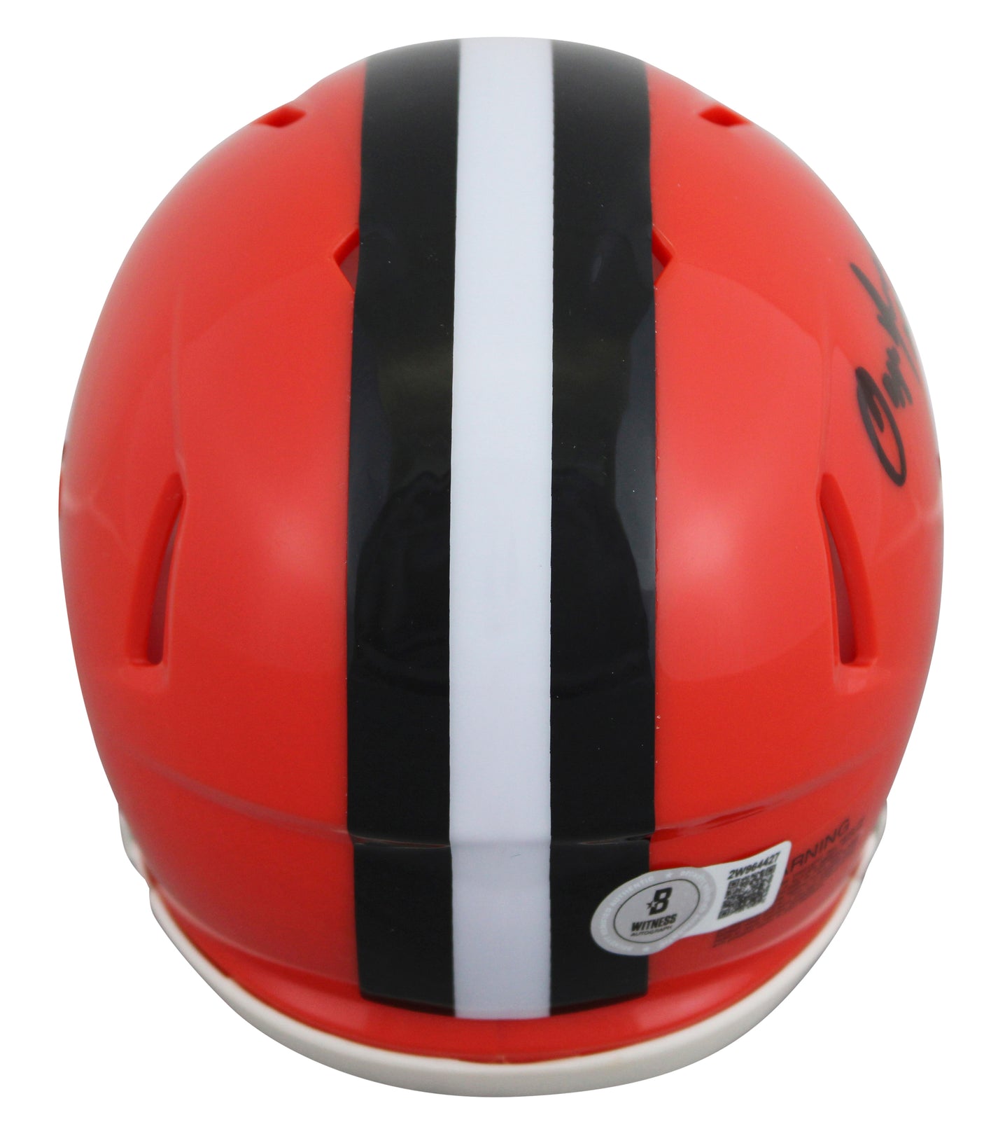 Browns Ozzie Newsome "HOF 99" Signed 2024 Speed Mini Helmet BAS Witnessed