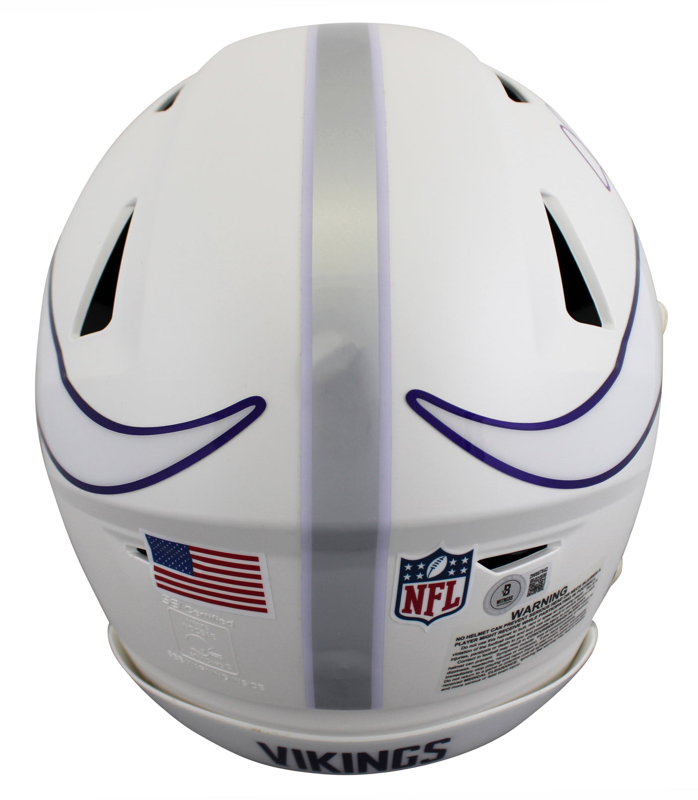 Vikings Justin Jefferson Signed 2024 On Field Alt Speed Flex F/S Helmet BAS Wit