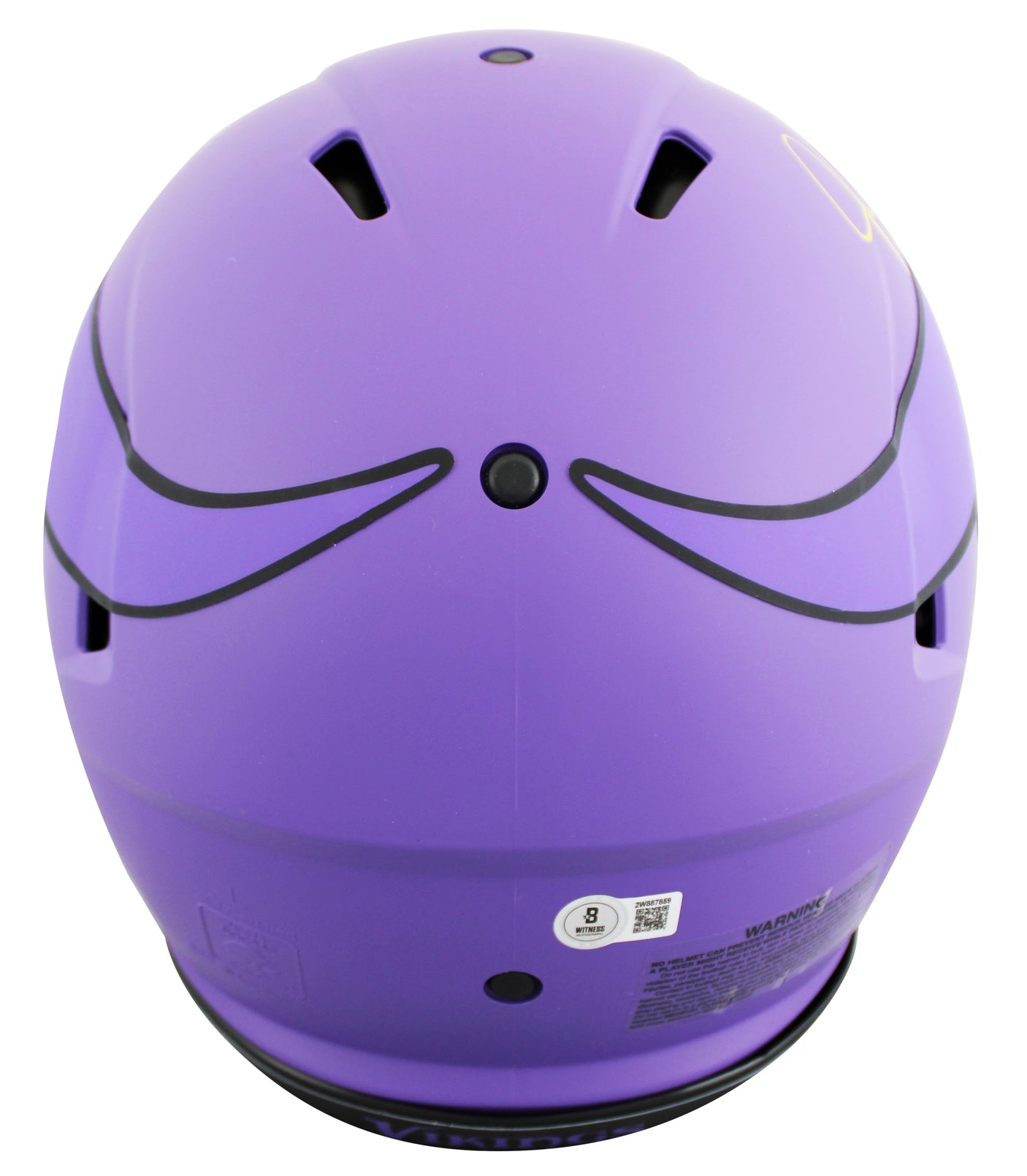 Vikings Justin Jefferson Signed Rave F/S Speed Proline Helmet W/ Case BAS Wit