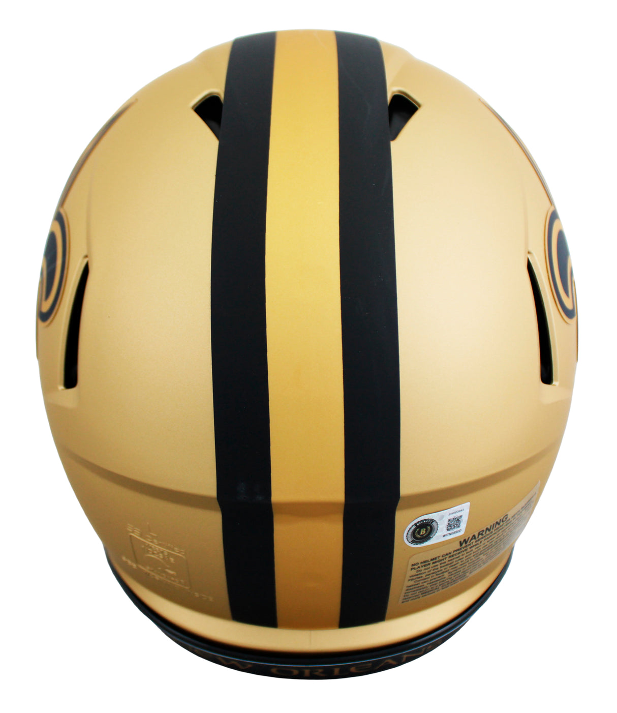 Saints Drew Brees Signed Rave Riddell Full Size Speed Proline Helmet BAS Witness