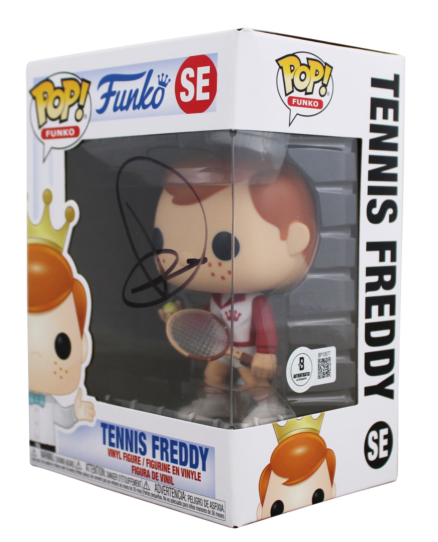 Novak Djokovic Signed Tennis Freddy #SE Funko Pop Vinyl Figure BAS #BP10577