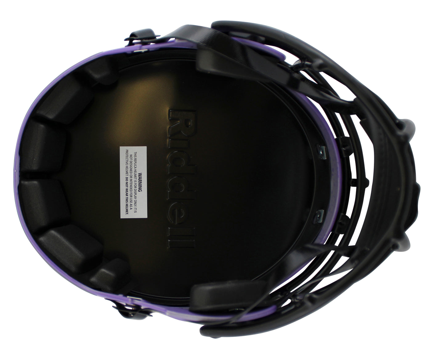 Vikings Justin Jefferson Signed Rave Full Size Speed Rep Helmet W/ Case BAS Wit