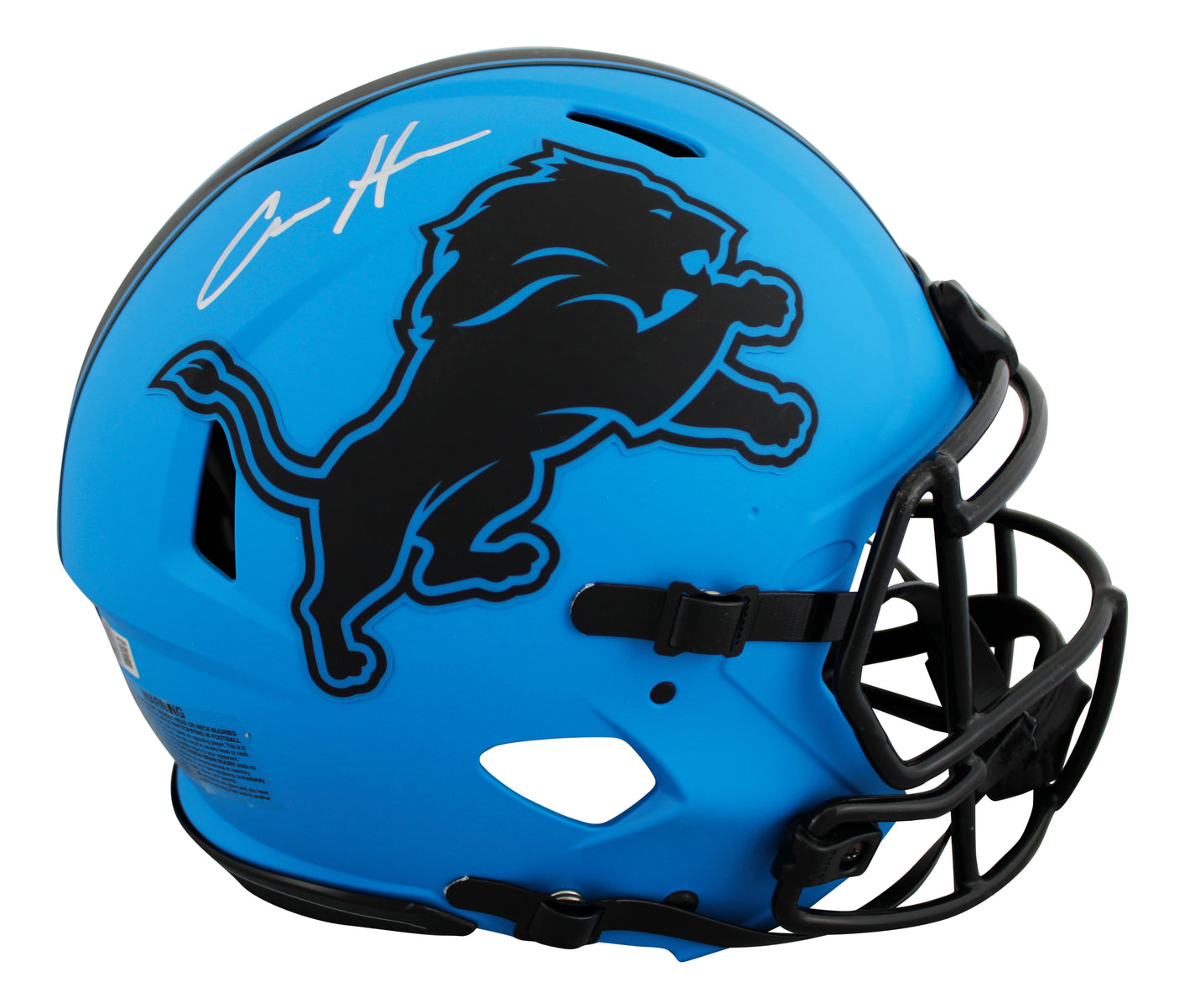 Lions Aidan Hutchinson Signed Rave Full Size Speed Proline Helmet BAS Witnessed