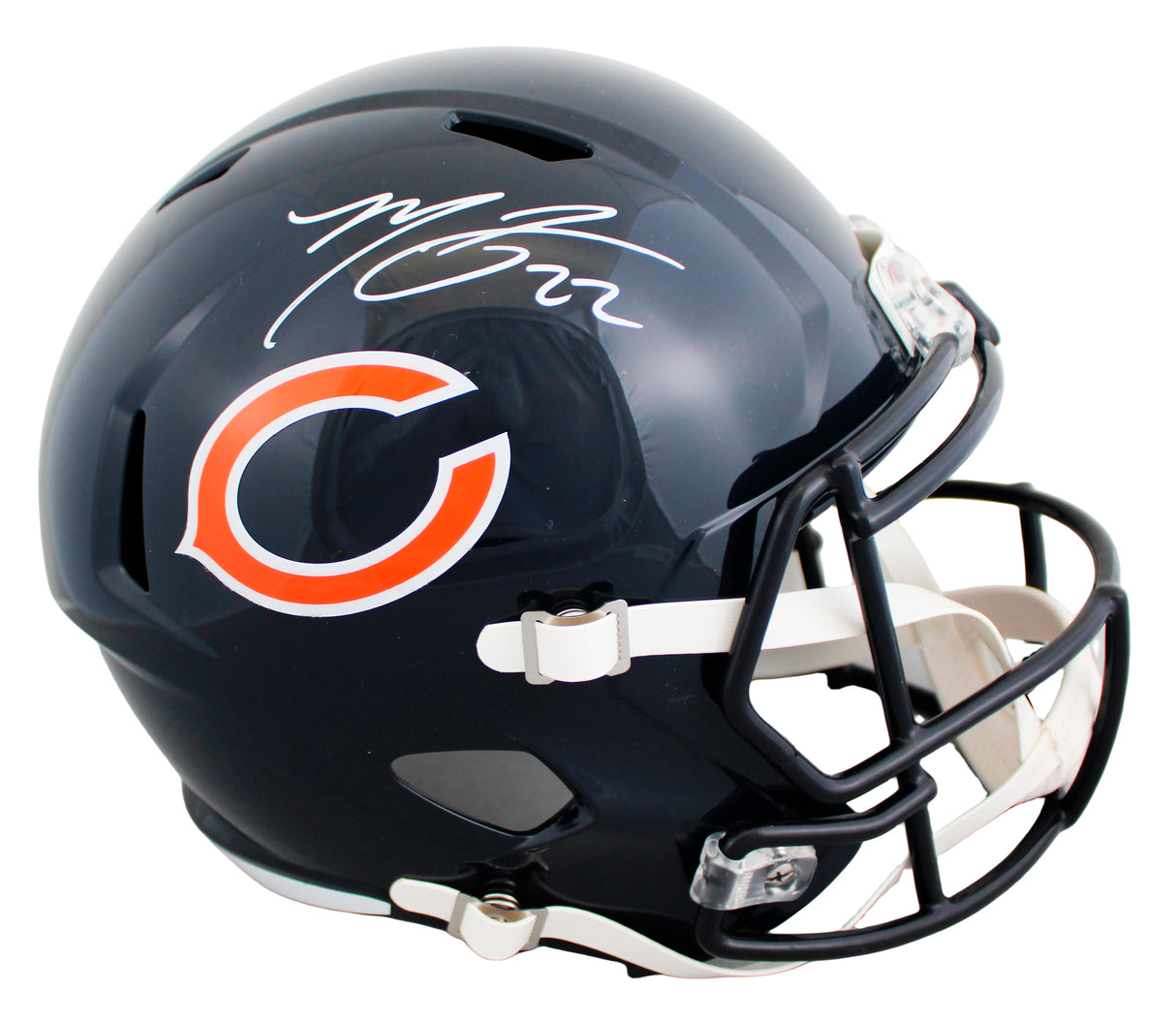 Bears Matt Forte Signed Full Size Speed Rep Helmet W/ Case BAS Witnessed