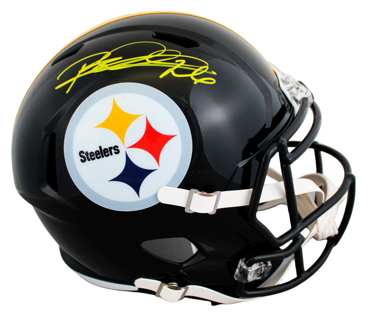 Steelers Rod Woodson Signed Full Size Speed Rep Helmet W/ Case BAS Witnessed