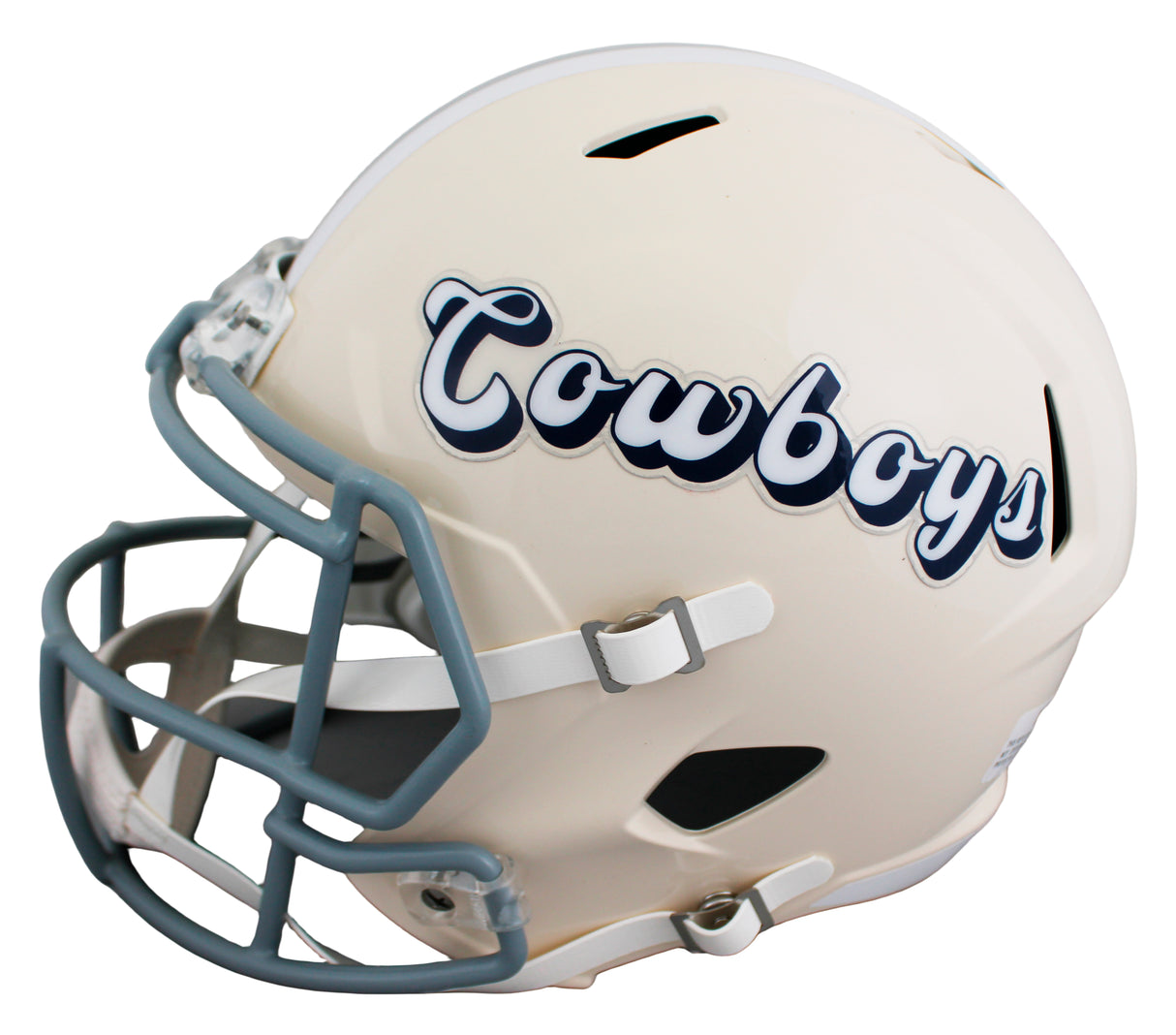 Cowboys Emmitt Smith Signed Retro Full Size Speed Rep Helmet BAS Witnessed