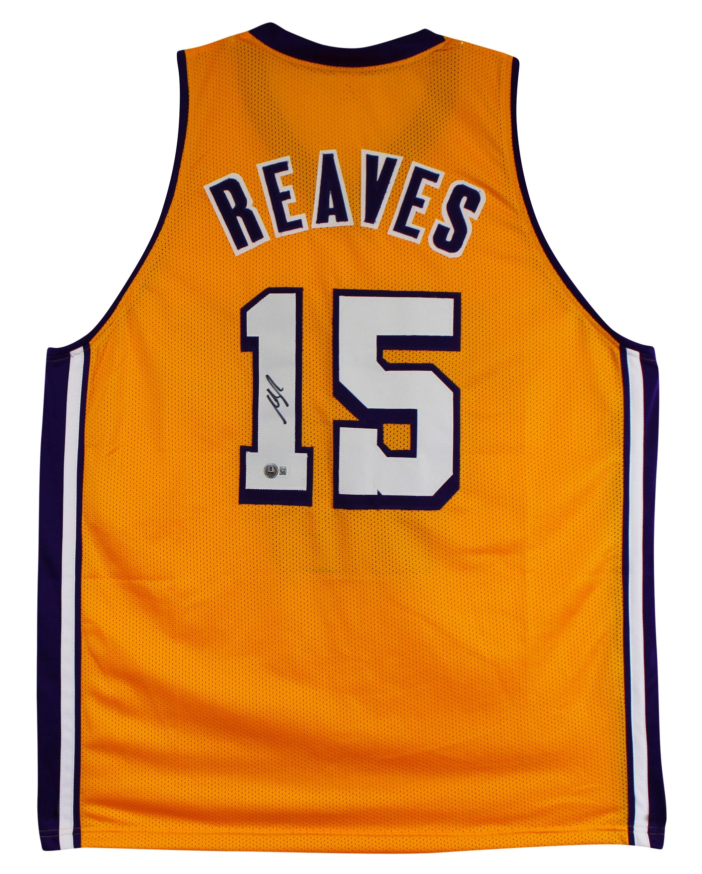 Austin Reaves Authentic Signed Yellow Pro Style Jersey BAS Witnessed 3