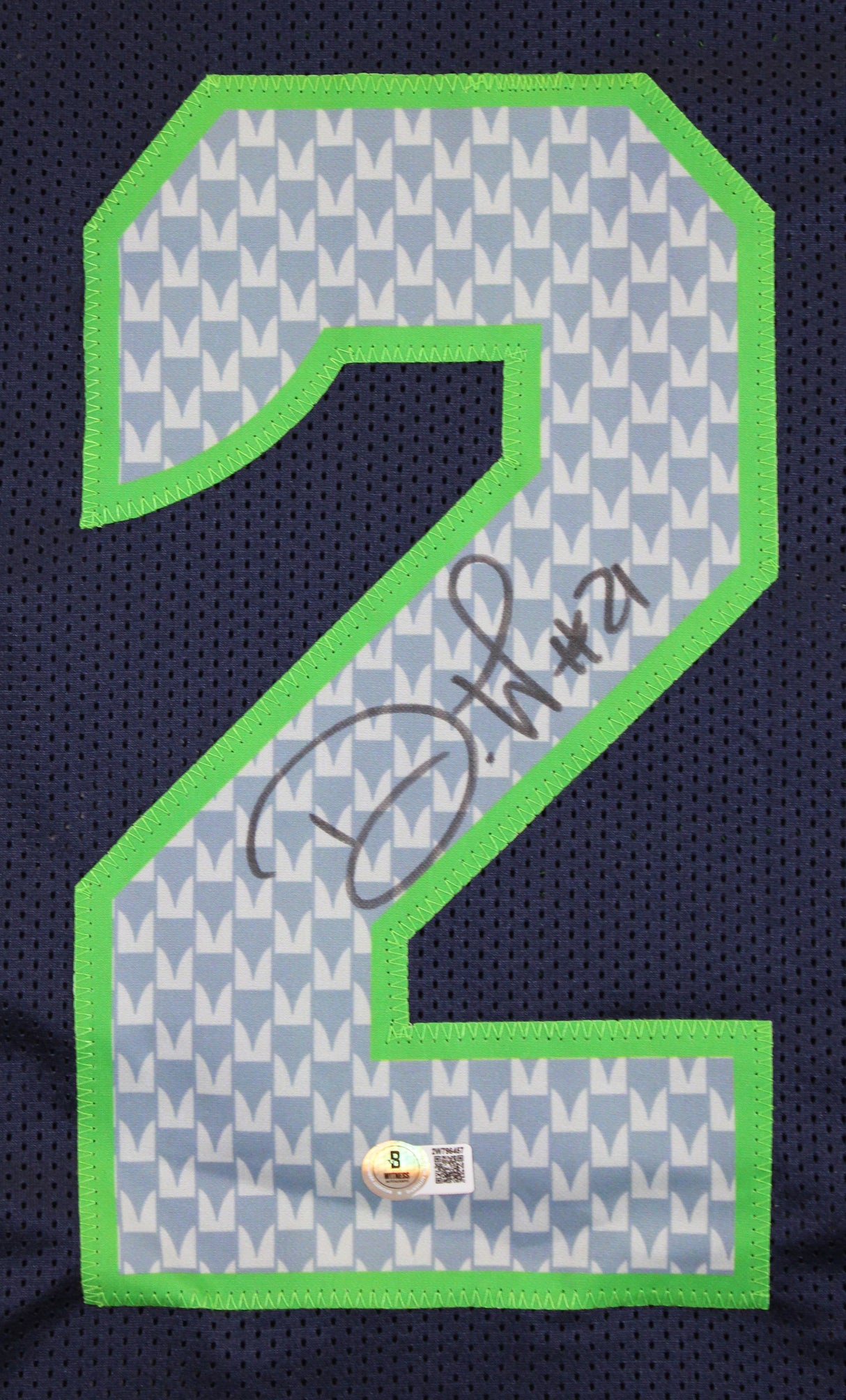 Devon Witherspoon Authentic Signed Navy Pro Style Jersey BAS Witnessed