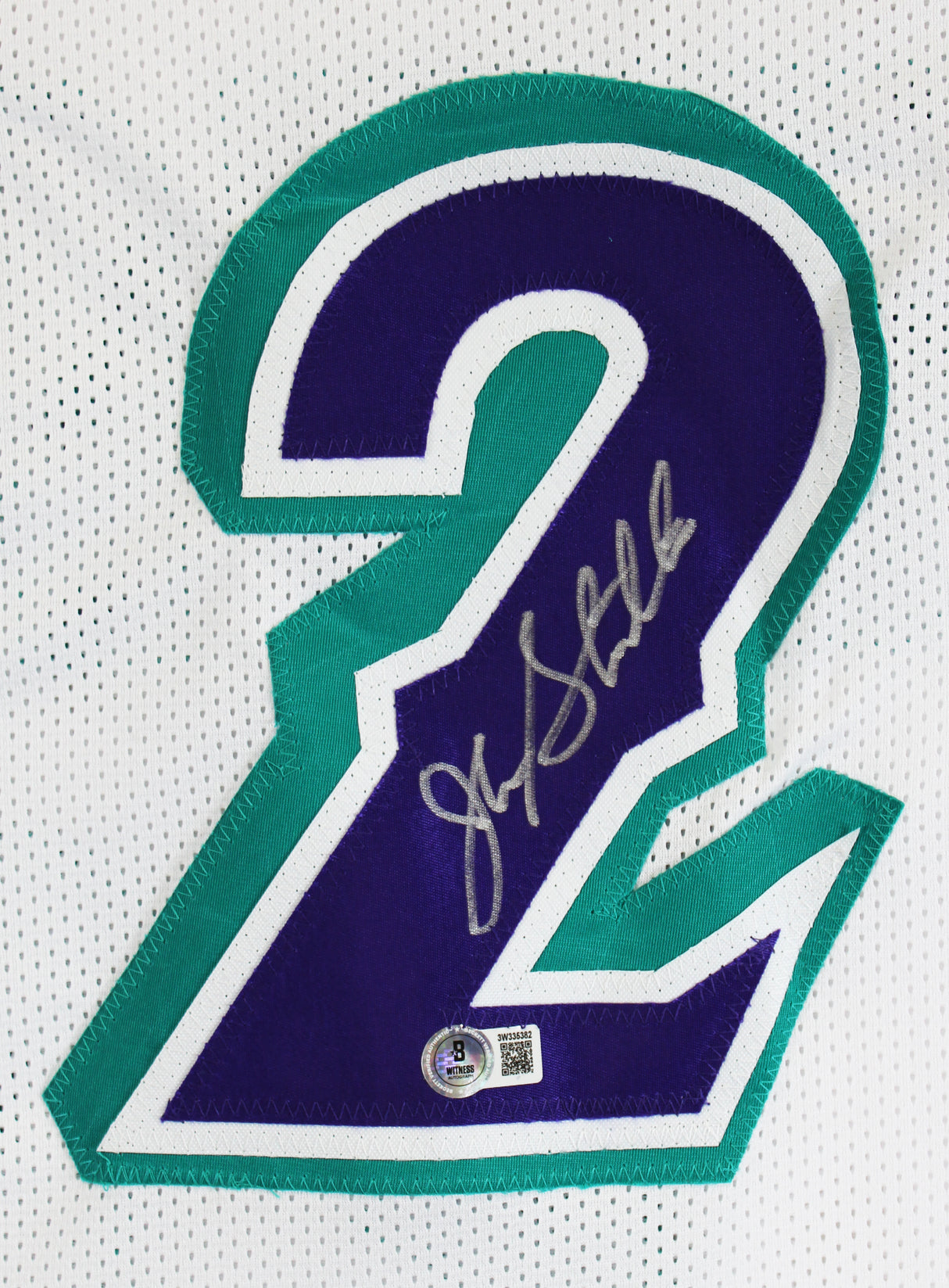 John Stockton Authentic Signed White Pro Style Jersey Autographed BAS Witnessed