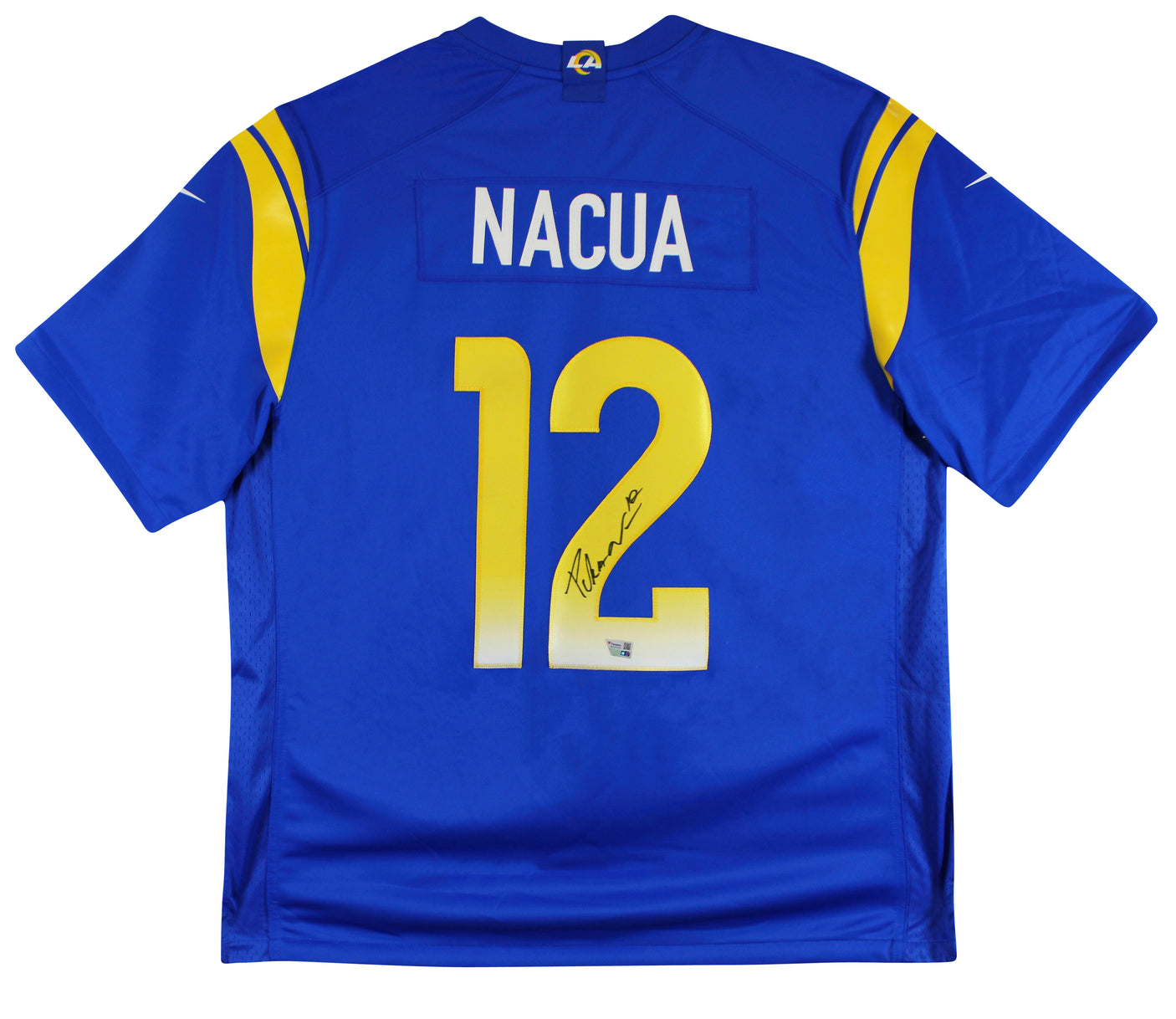 Rams Puka Nacua Authentic Signed Blue Nike Limited Jersey Autographed Fanatics