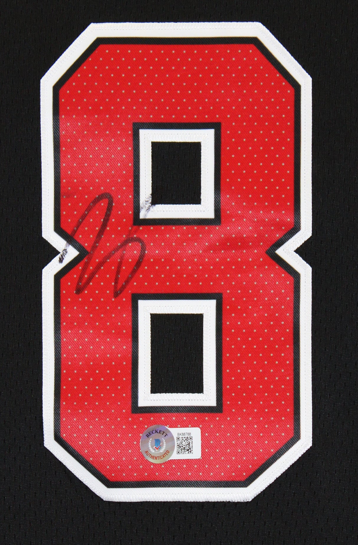 Bulls Zach LaVine Authentic Signed Black Nike Swingman Jersey BAS #BK88788