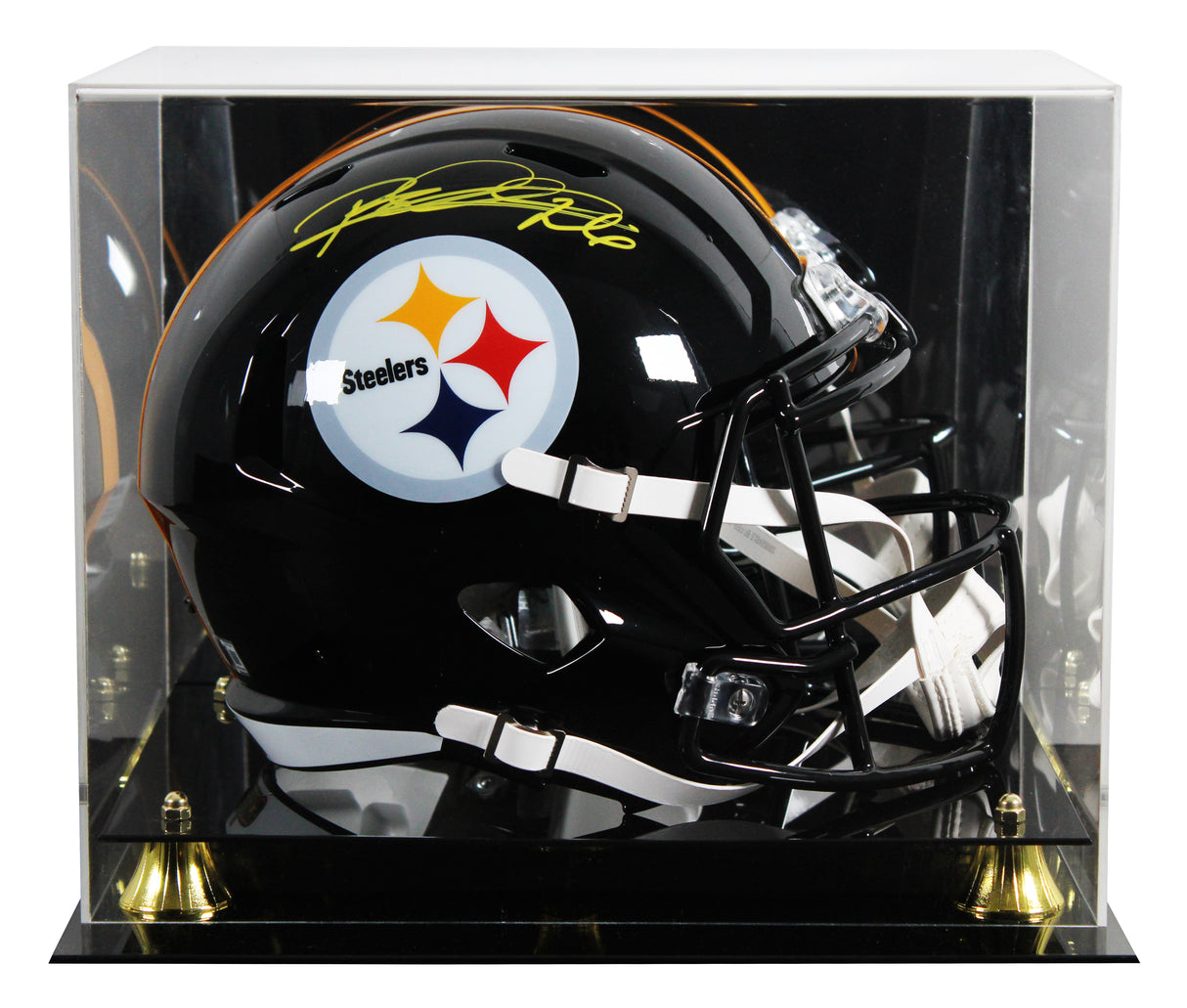 Steelers Rod Woodson Signed Full Size Speed Rep Helmet W/ Case BAS Witnessed