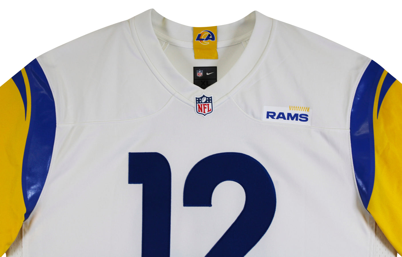 Rams Puka Nacua Authentic Signed White Nike Limited Jersey Autographed Fanatics