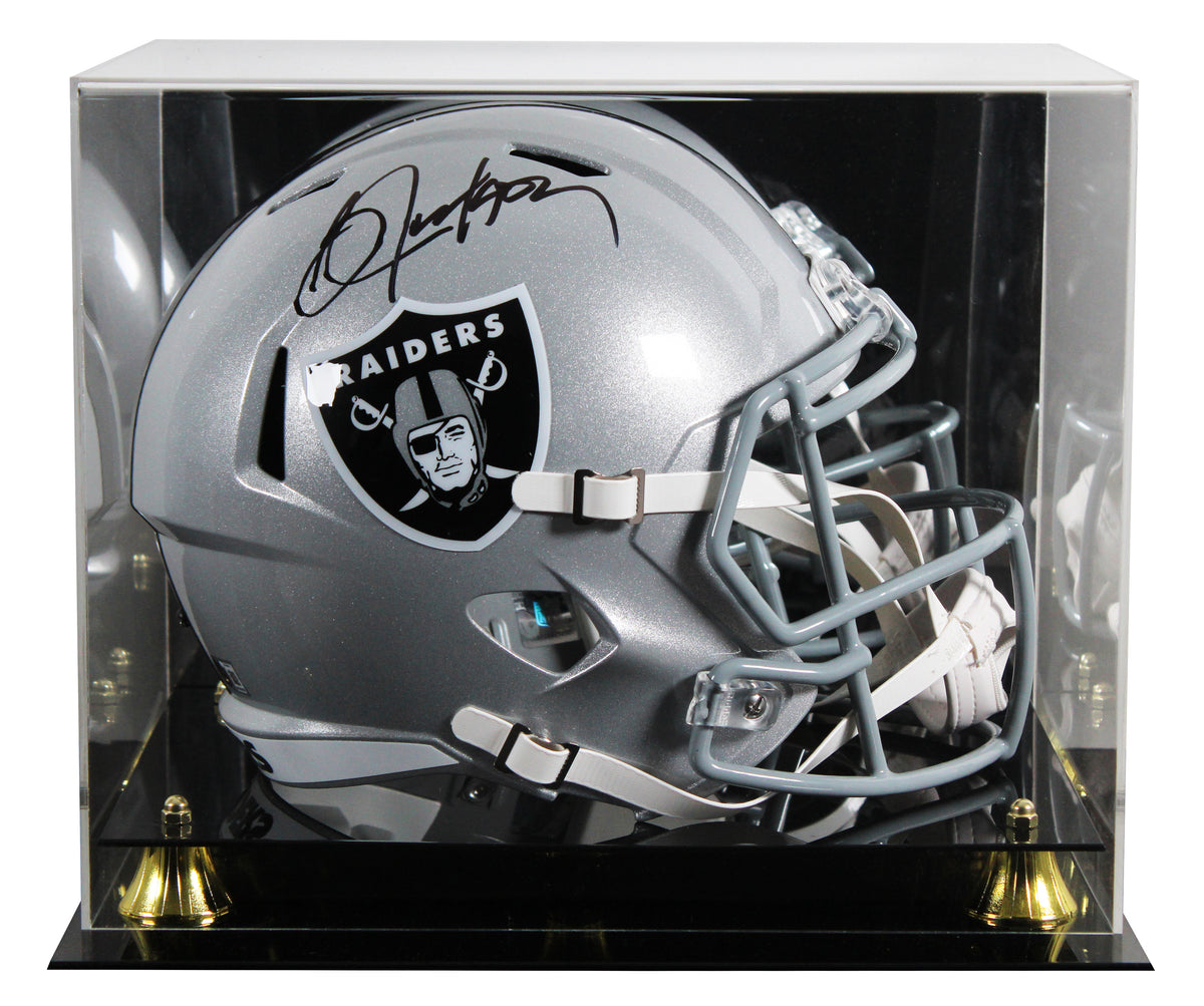 Raiders Bo Jackson Signed Full Size Speed Rep Helmet W/ Case BAS Witnessed