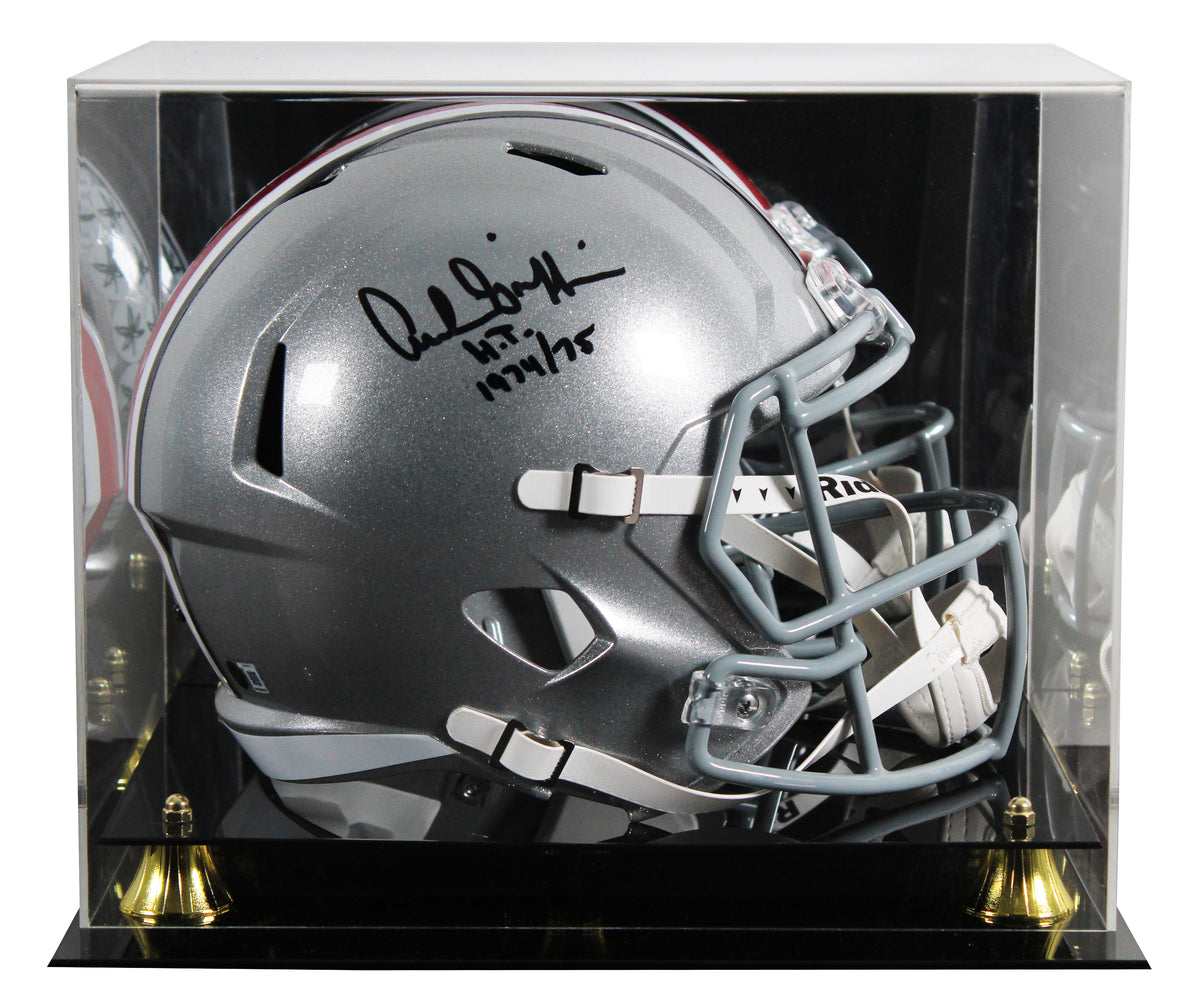 OSU Archie Griffin "HT 74/75" Signed Full Size Speed Rep Helmet W/ Case BAS Wit