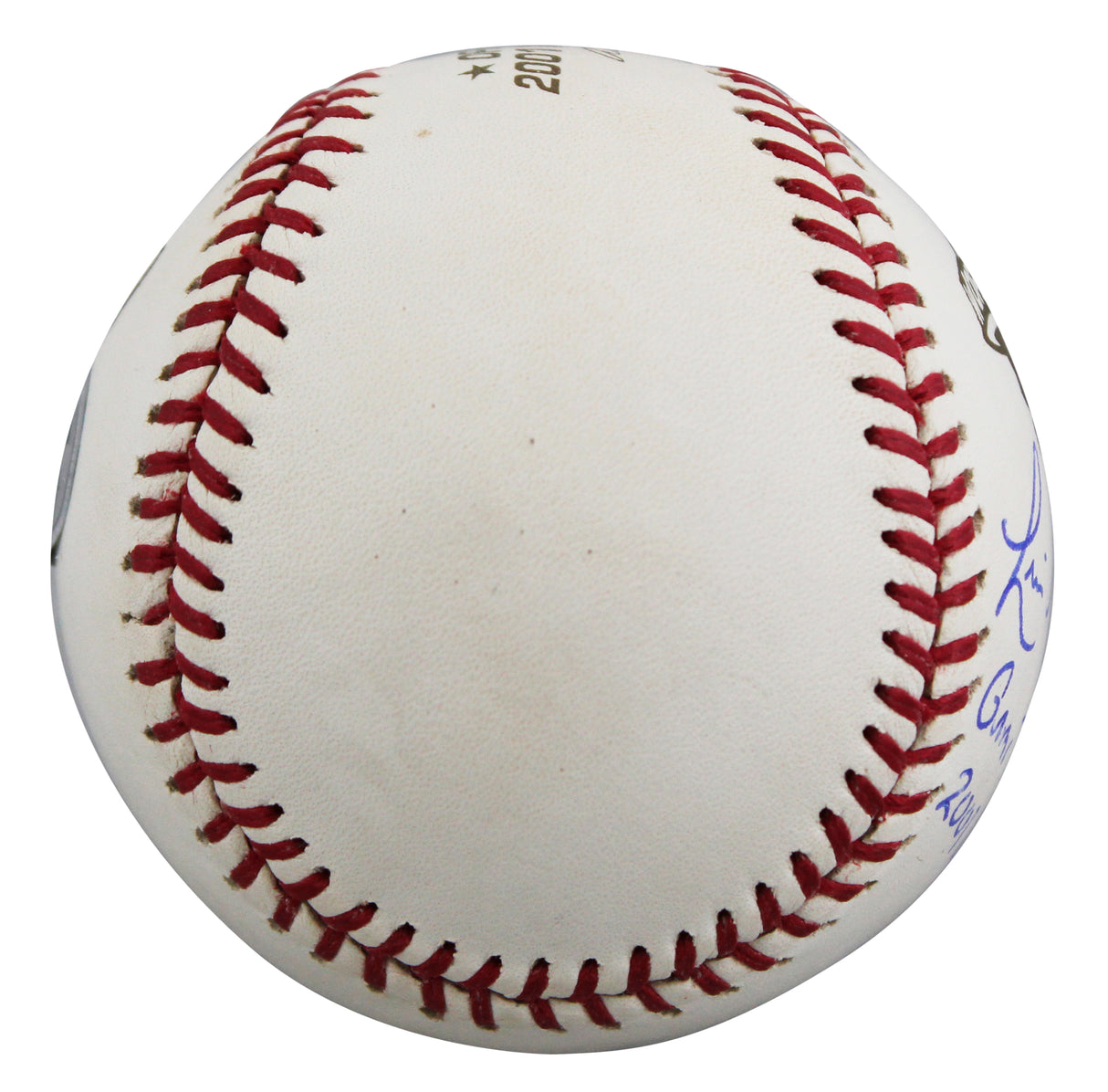D-Backs Luis Gonzalez "2x Insc" Signed 2001 WS Logo Baseball BAS #2W636574