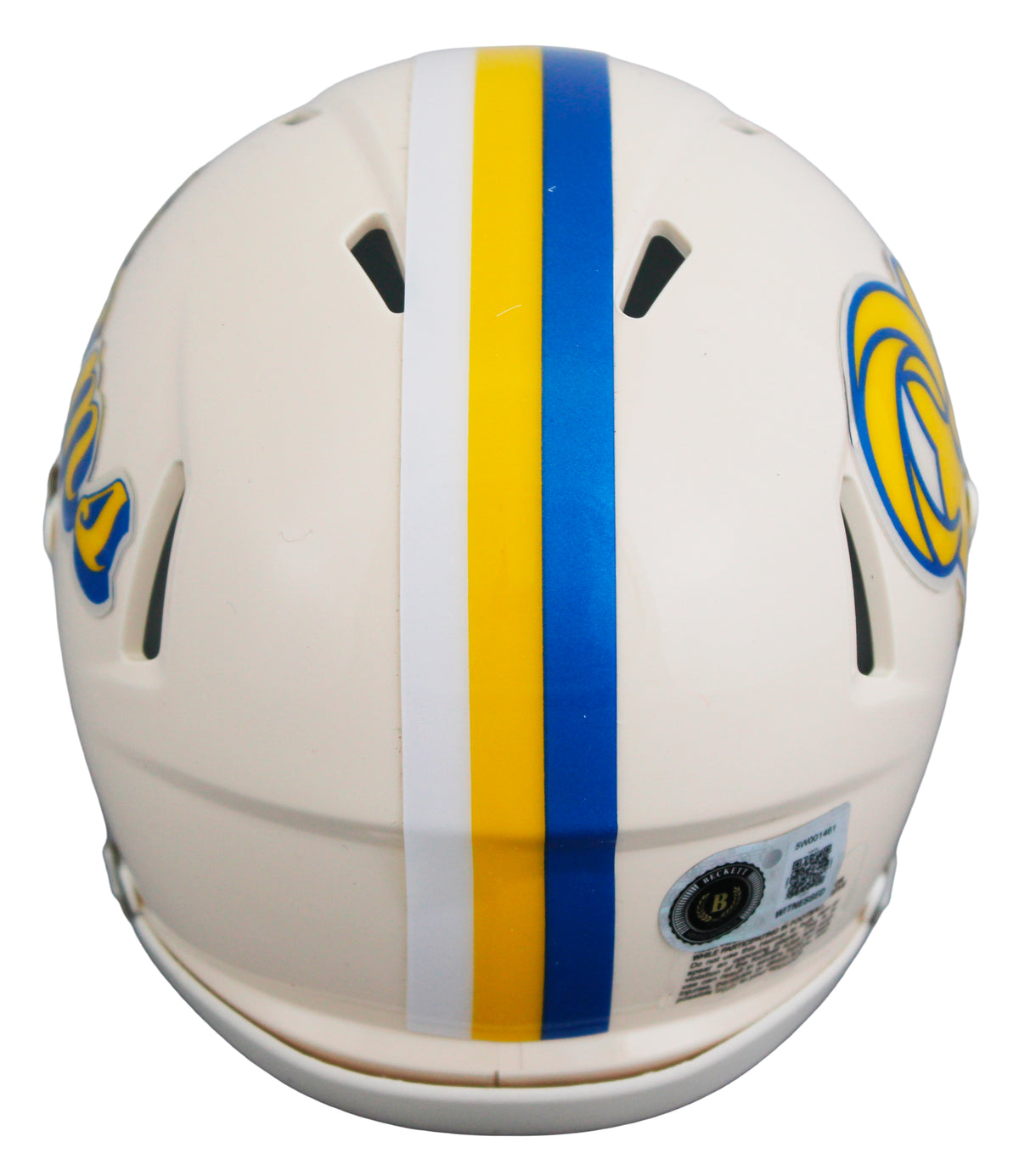 Rams Marshall Faulk Authentic Signed Retro Speed Mini Helmet W/ Case BAS Witness